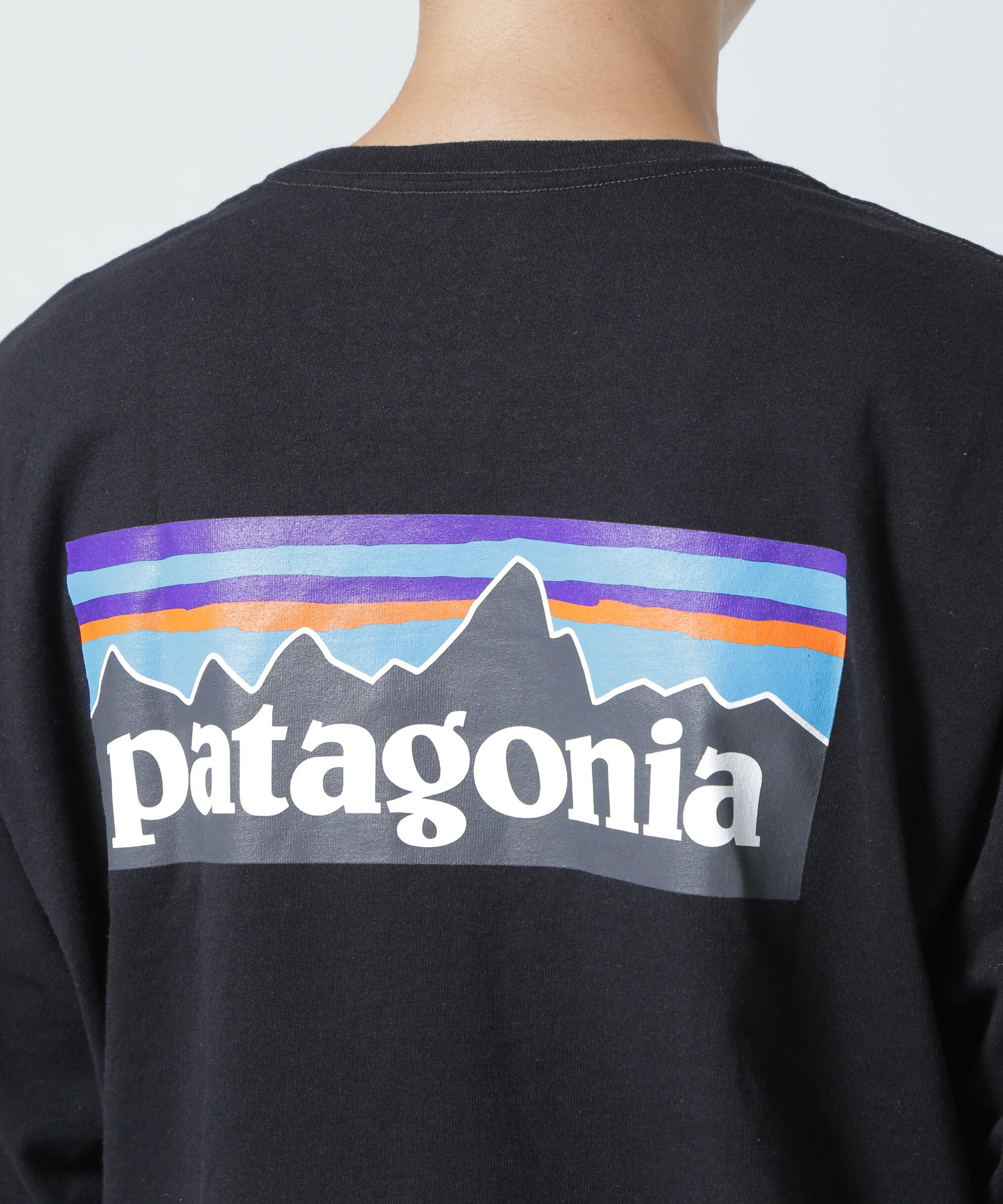 Patagonia/パタゴニア　メンズ・ロングスリーブ・P-6ロゴ・レスポンシビリティー ブラック