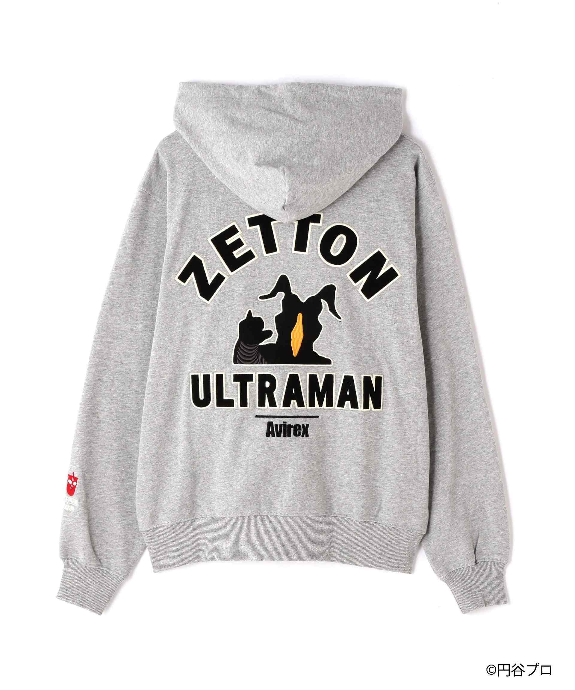 ULT>AMAN ZETTON ZIP PA>KA / ウルトラマン ゼットン ジップパーカー グレー
