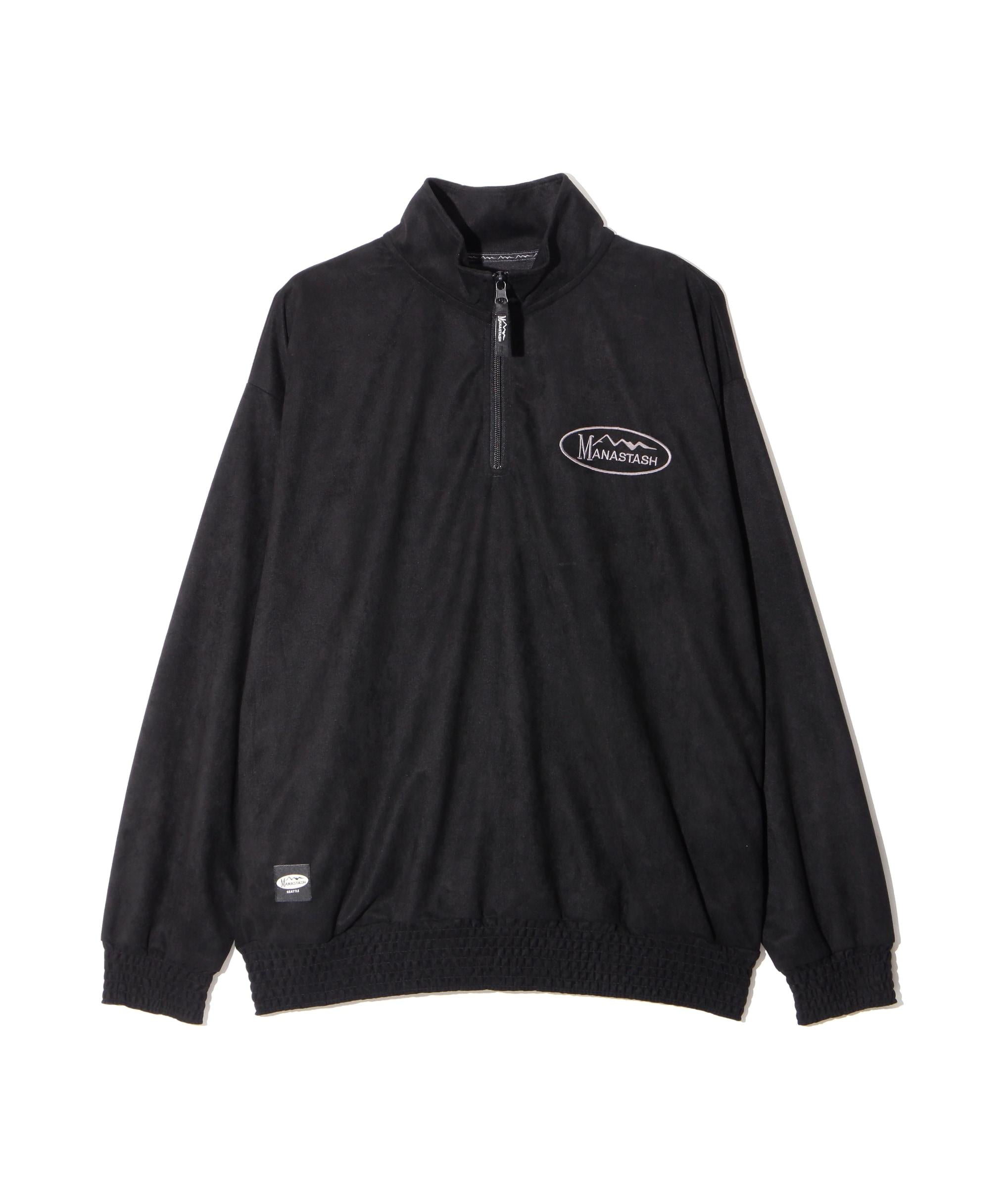 MANASTASH/マナスタッシュ/SP>ING LODGE HALF ZIP SWEAT ブラック