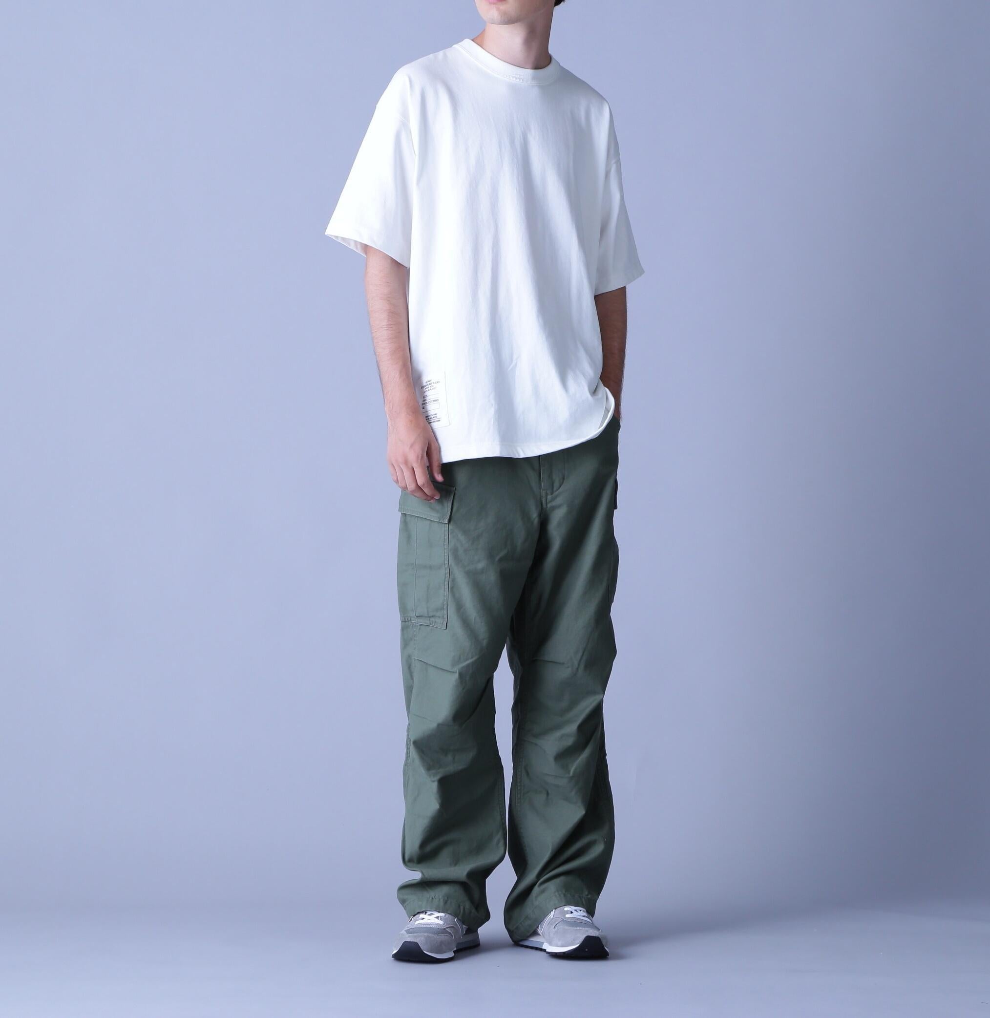RASIC HEAVYWEIGHT S/S T-SHI>T / ベーシック ヘビーウェイト 半袖 Tシャツ/ AVI>EX / アヴィレッ ホワイト