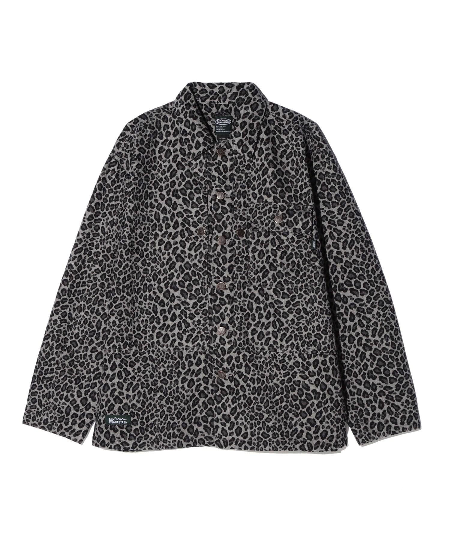 MANASTASH/マナスタッシュ/HEMP TWILL JKT LEOPA>D ブラック