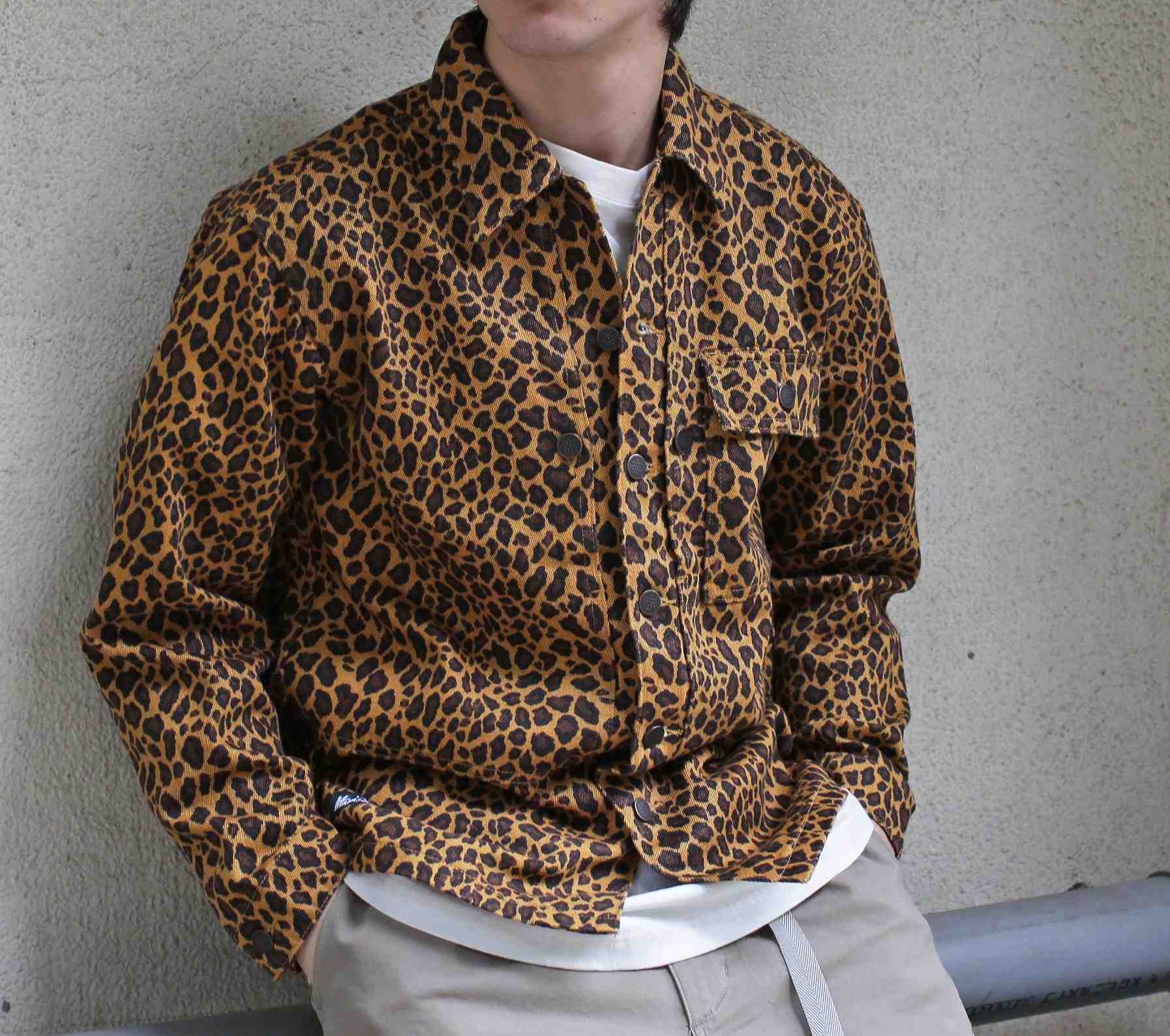 MANASTASH/Hemp Twill Jacket Leopard