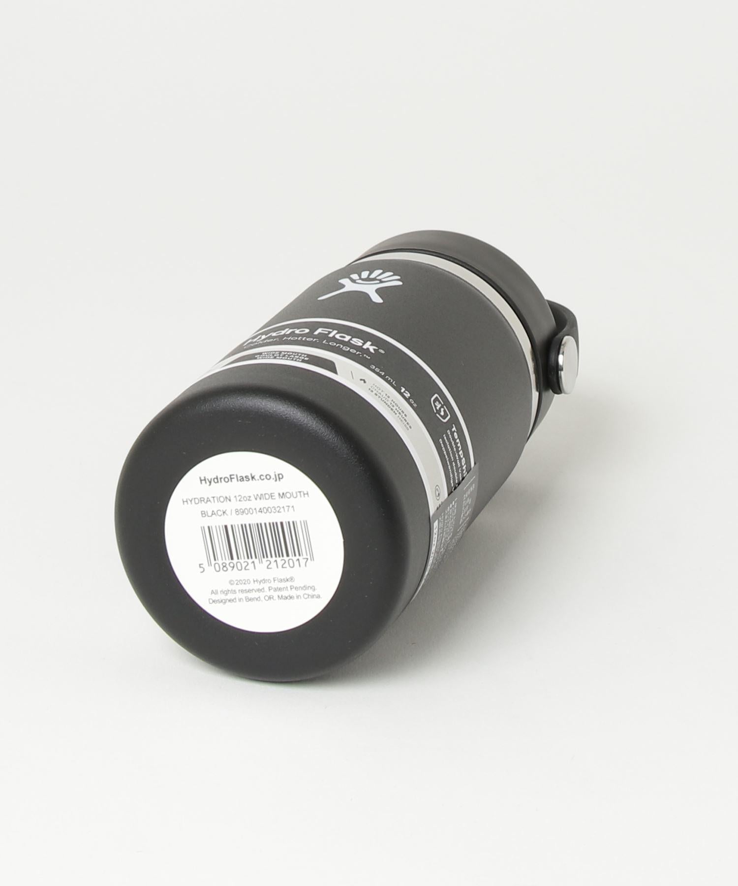 Hydo Flask/ハイドロフラスク  12oz Wide Mouth 12オンスワイド ブラック