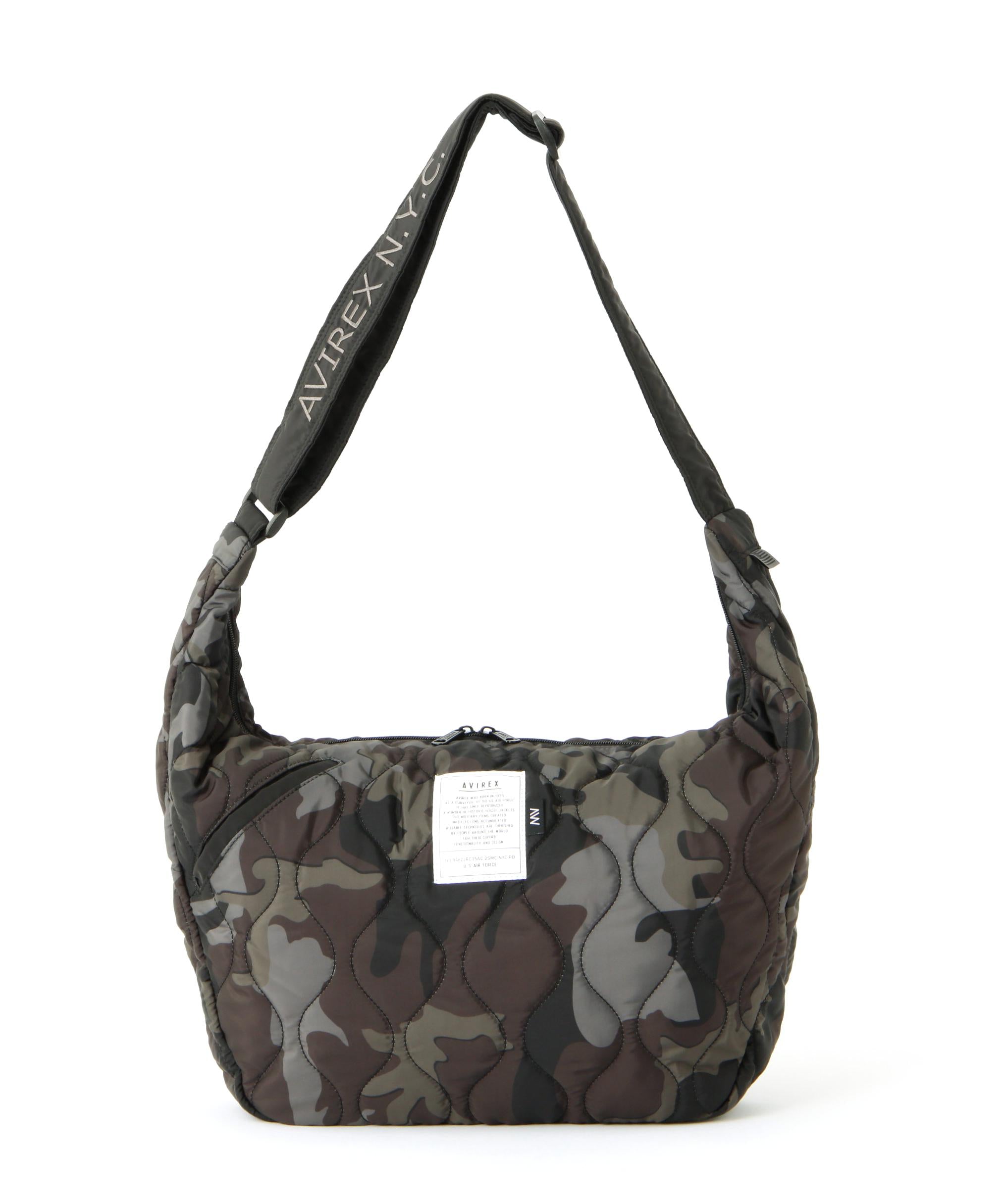《限定》RONDING QUILTING SHOULDE> RAG/キルティングショルダーバッグ ブラックカモ2