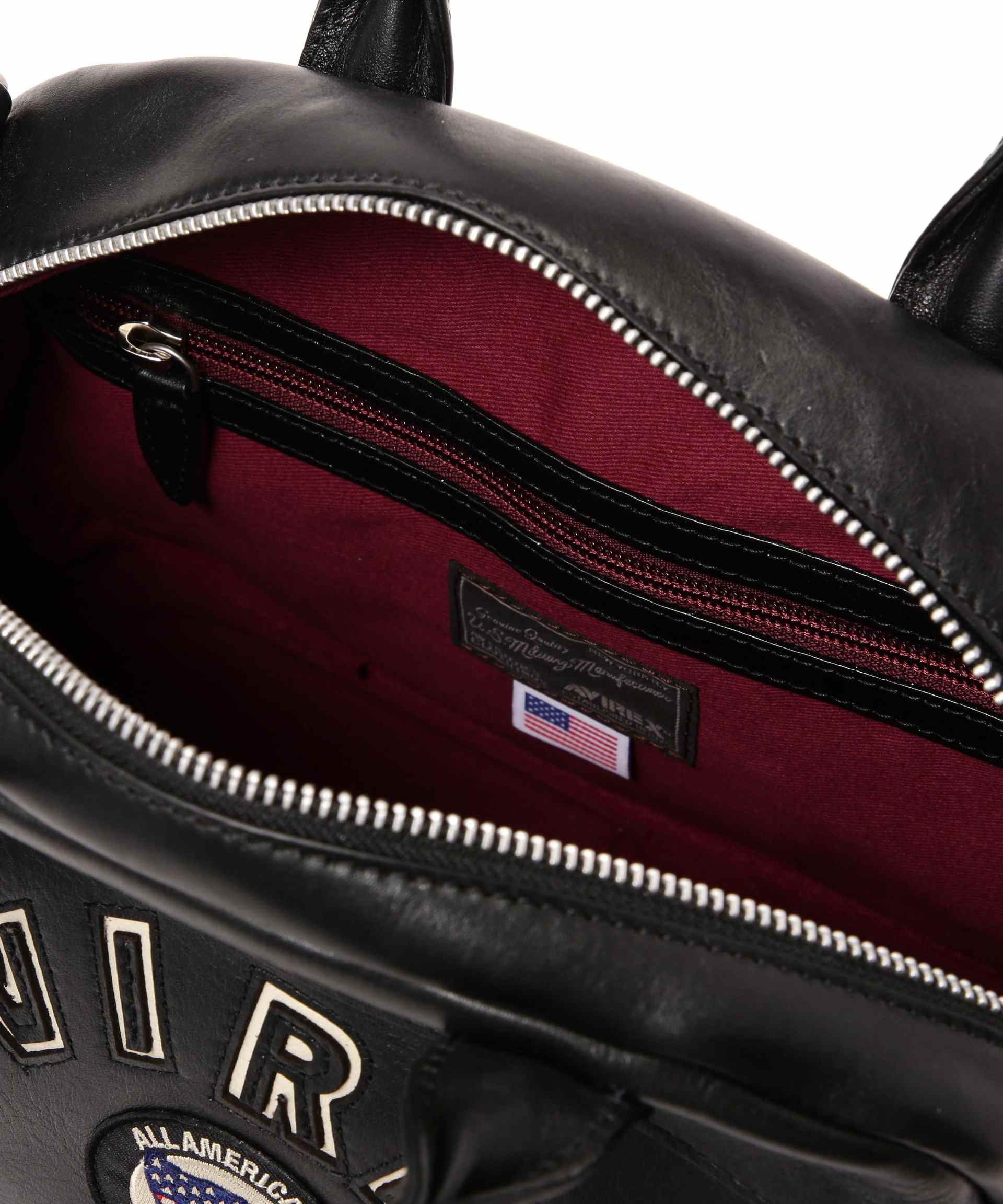Directly Managed Store Limited VARSITY LEATHER MINI-BOSTON BAG / AVX56