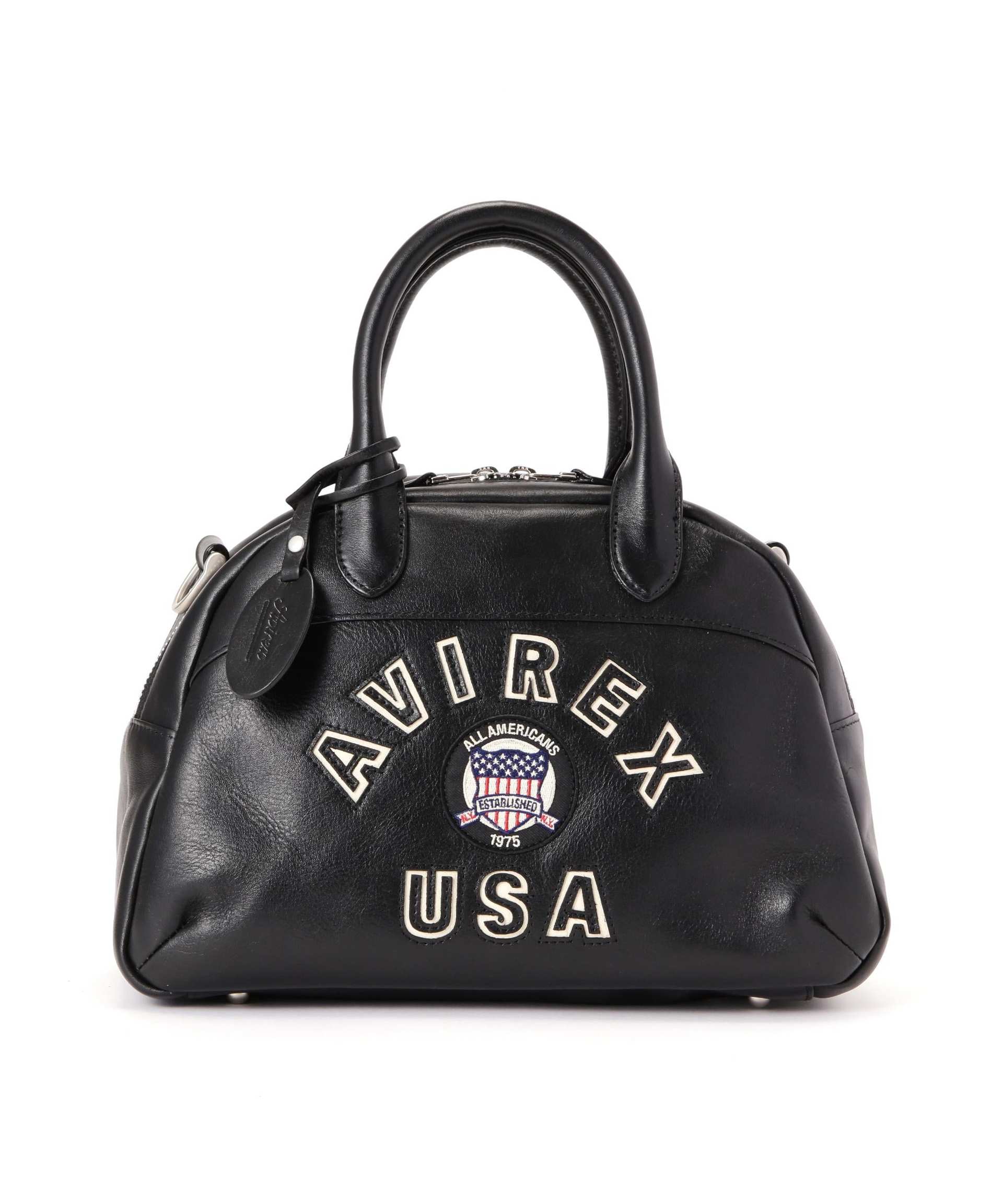 バッグ VARSITY LEATHER MINI-BOSTON BAG Directly Managed Store Limited VARSITY LEATHER MINI-BOSTON BAG / AVX56