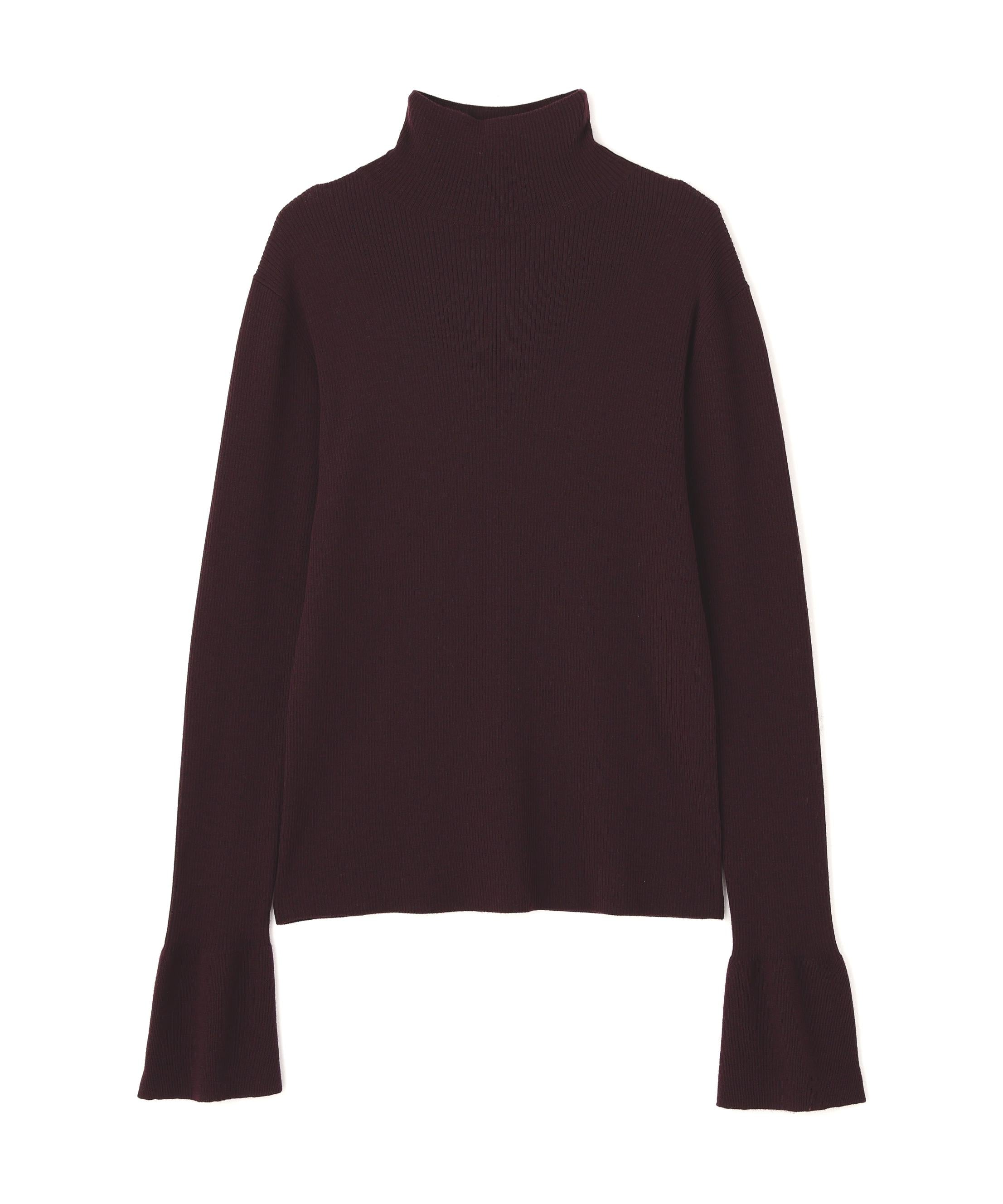 ◆ウールモックネックプルオーバー ワイン