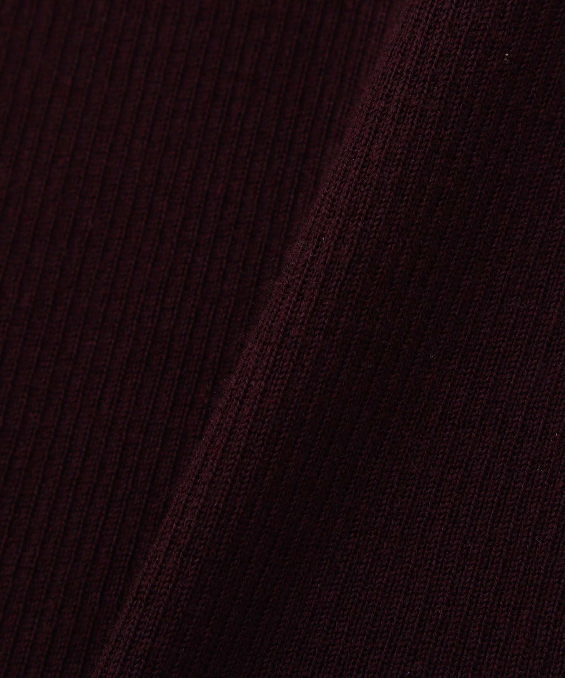 ◆ウールモックネックプルオーバー ワイン