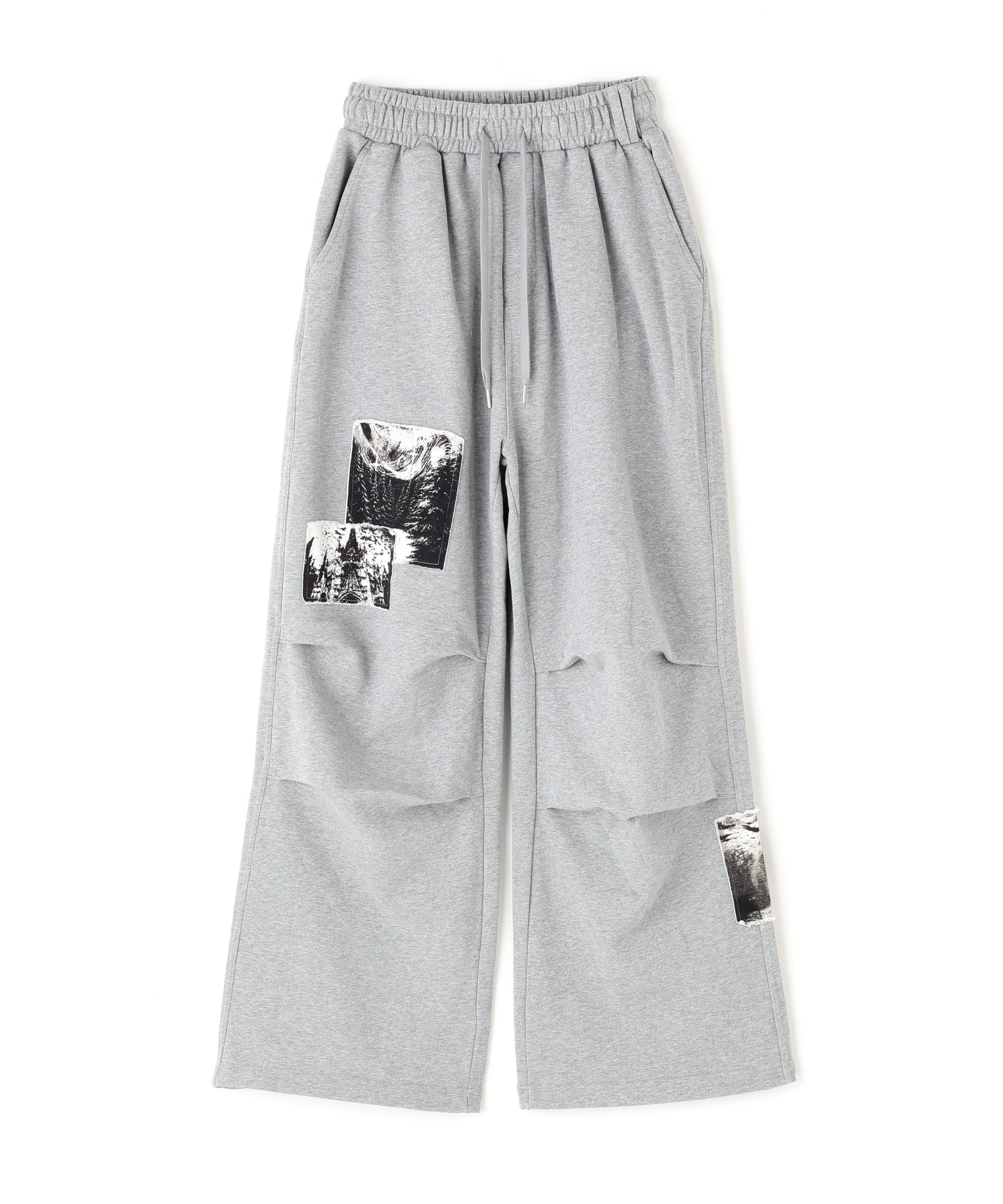 NOT4NERD/ノットフォーナード/CEMETERY PATCH PARACHUTE SWEAT PANTS グレー