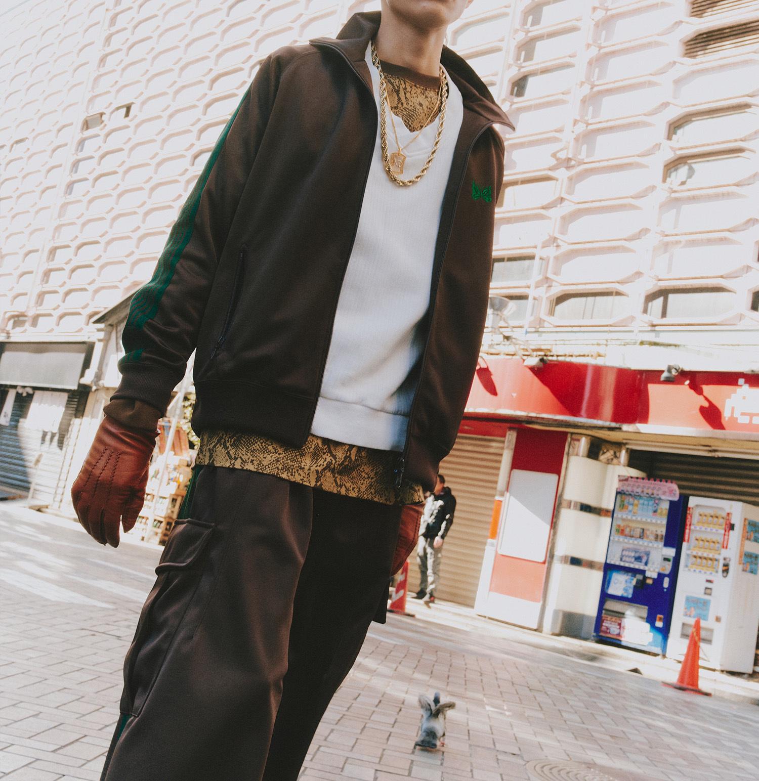 NEEDLES/ニードルズ/T>ACK JACKET - POLY SMOOTH ブラウン