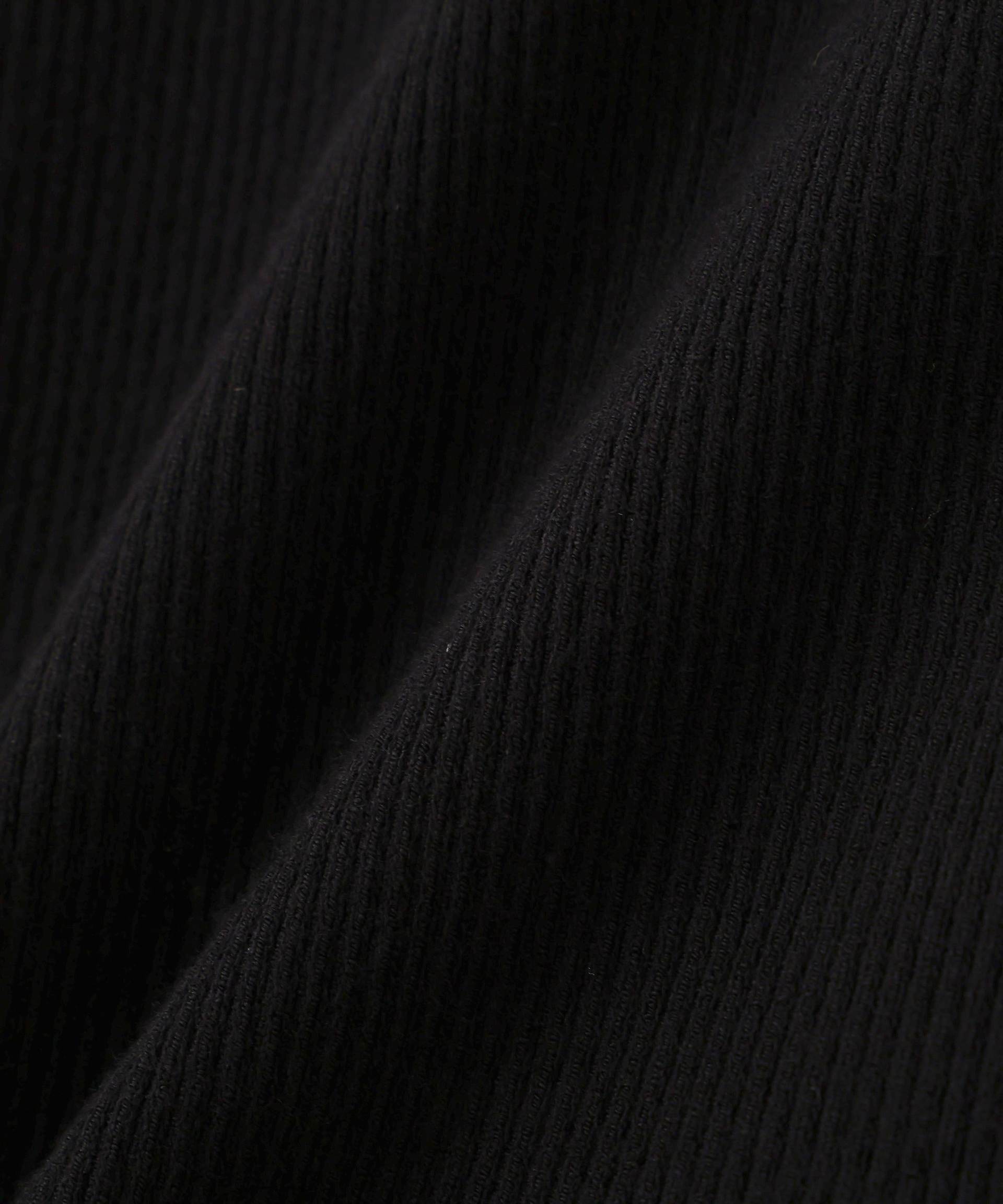 レース衿レイヤードニット ブラック