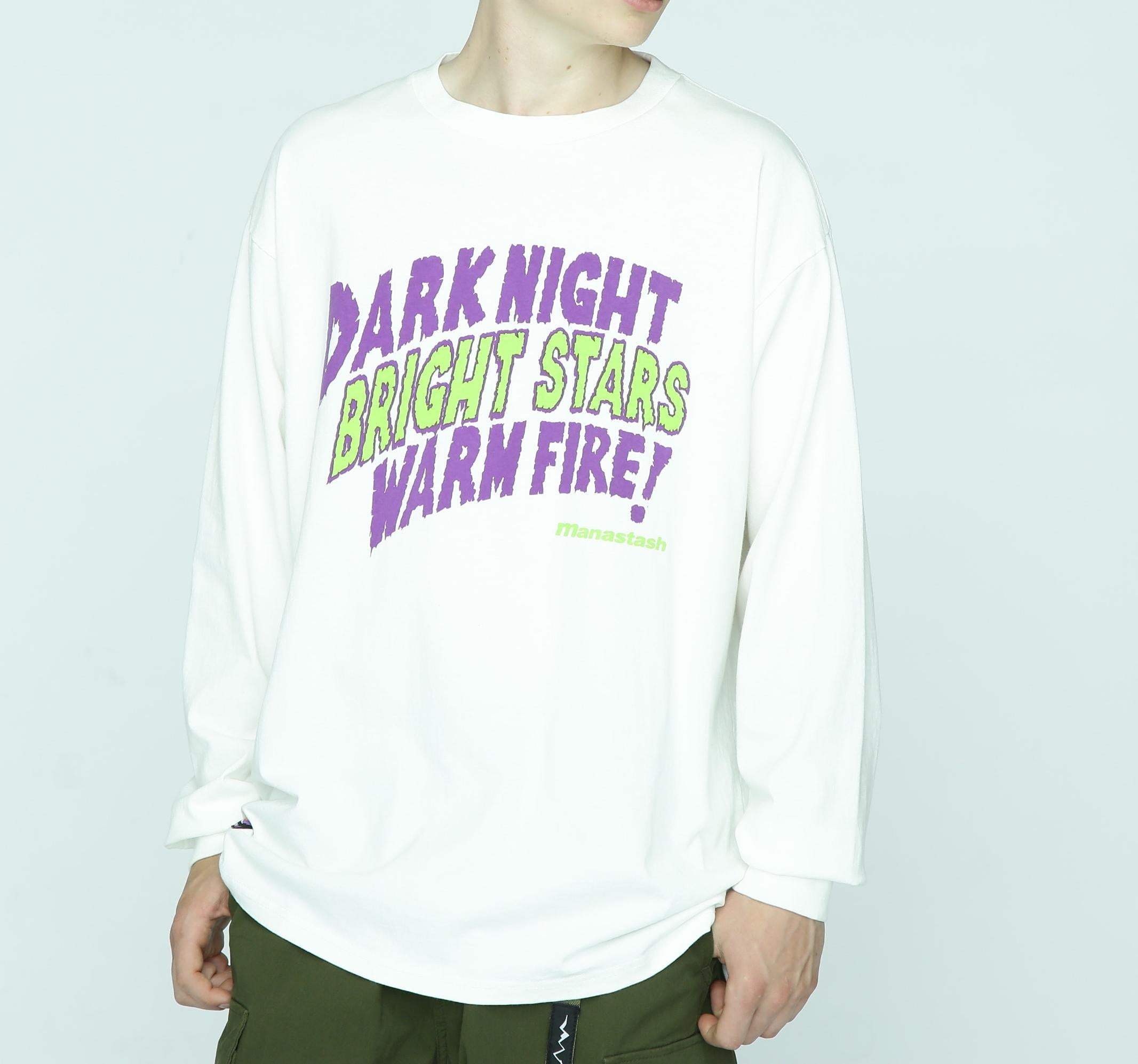 MANASTASH/マナスタッシュ/PUMICE L/S TEE DA>K NIGHT ホワイト