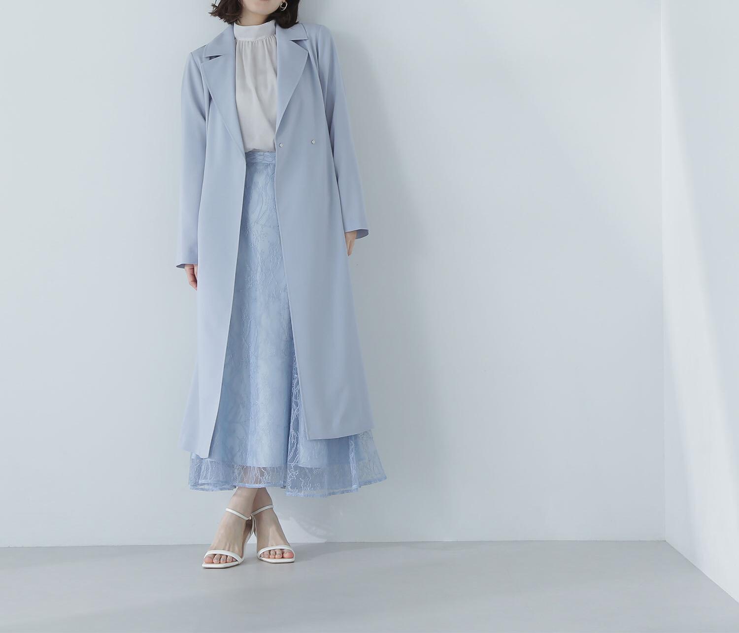 ライトスプリングコートシリーズ トレンチコート ブルー