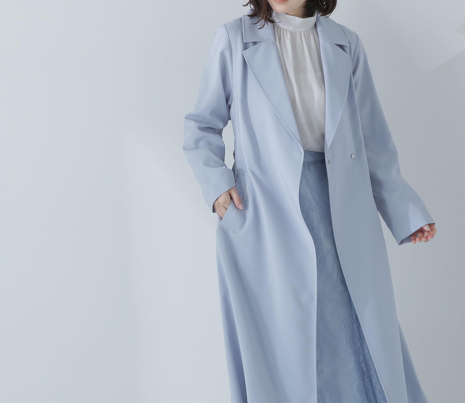 ライトスプリングコートシリーズ トレンチコート ブルー