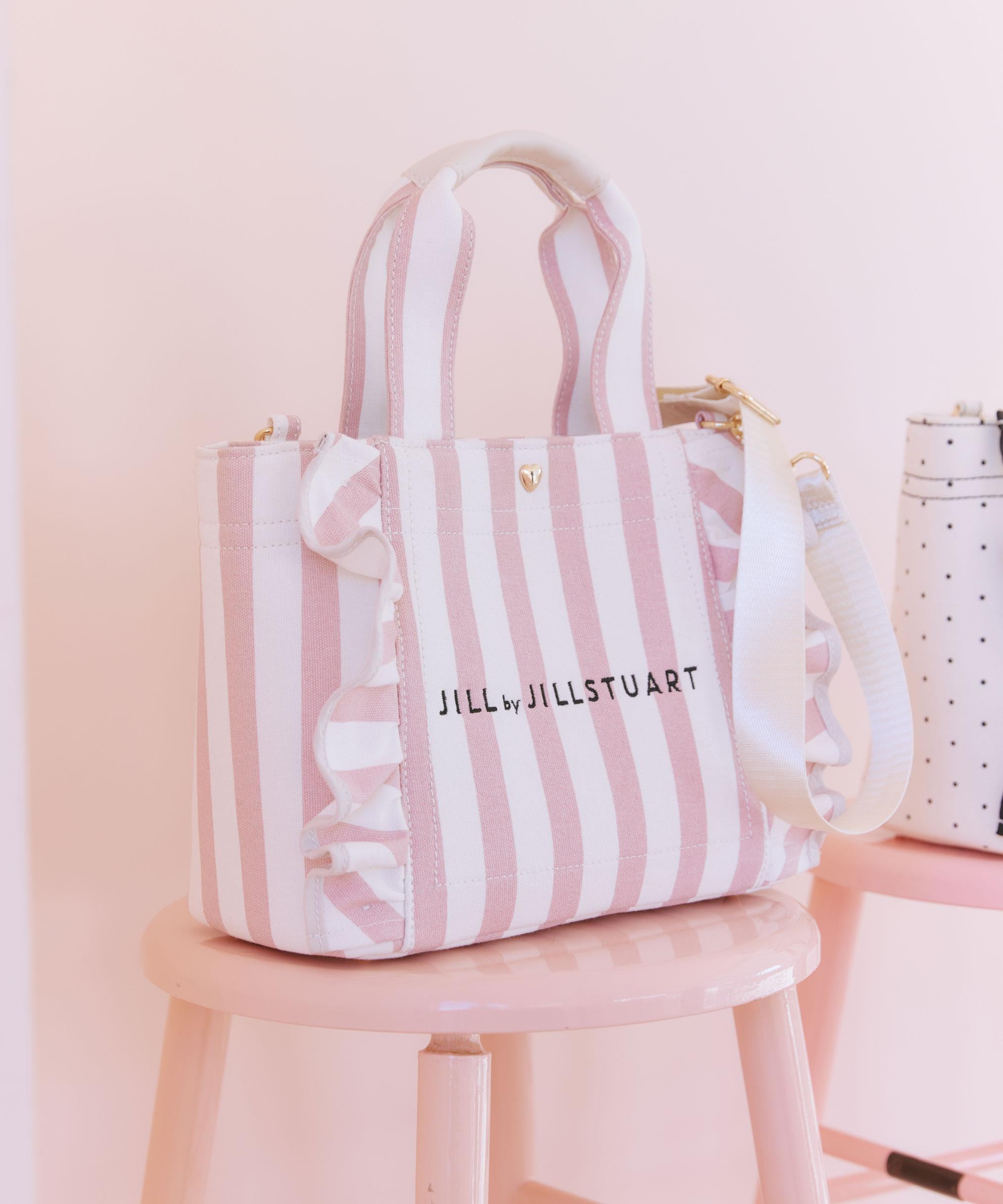 バレンタインフリルトートバッグ ピンク1