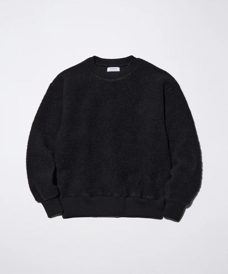 THOUSANDS/サウザンズ/NAPPER CREWNECK KNIT SWEAT ブラック