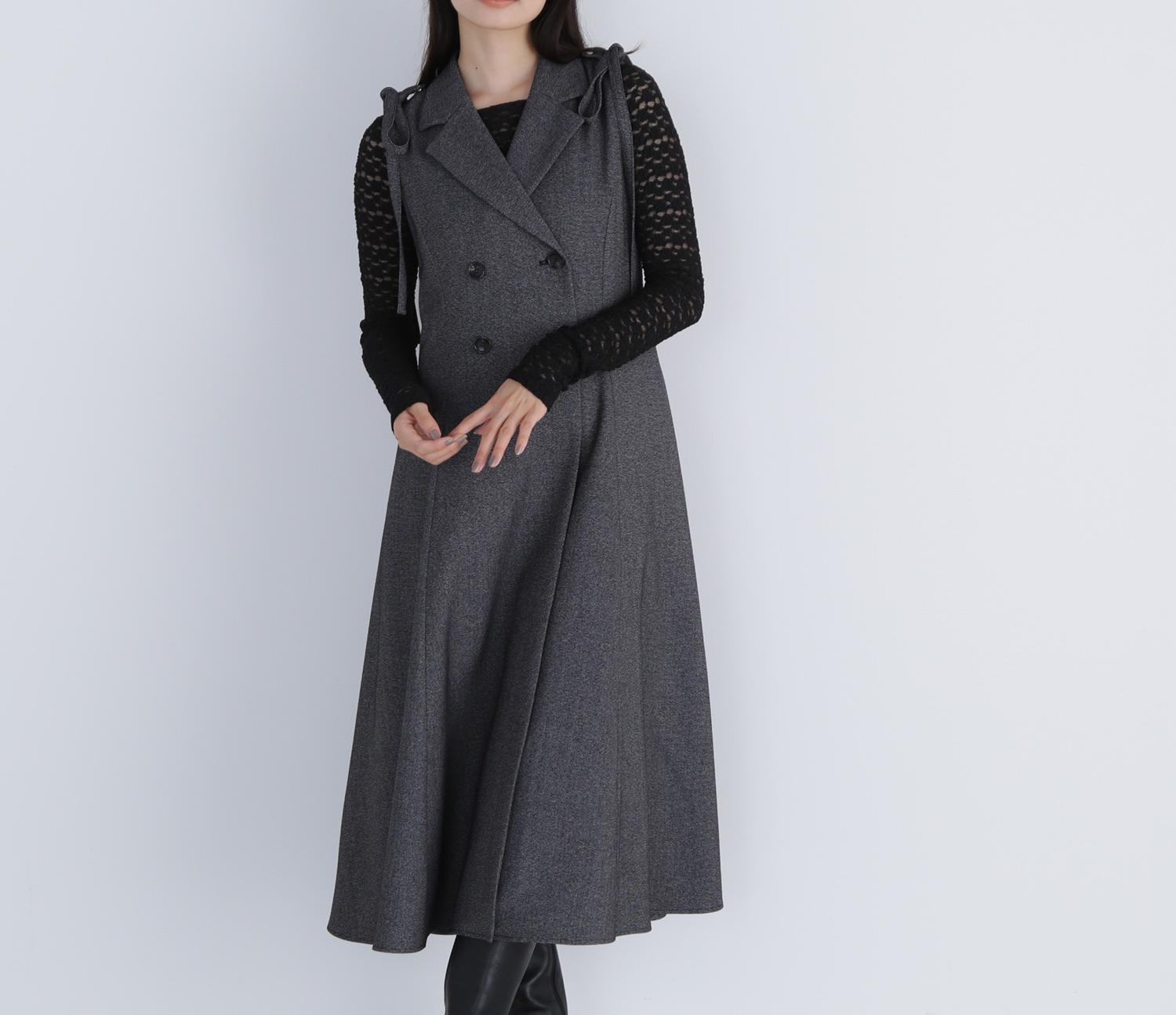 2wayショルダーリボンジャンスカ ブラックベース2