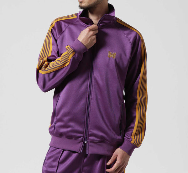 Needles ニードルス トラックジャケット エッグプラント パープル Needles Track Jacket - Poly Smooth