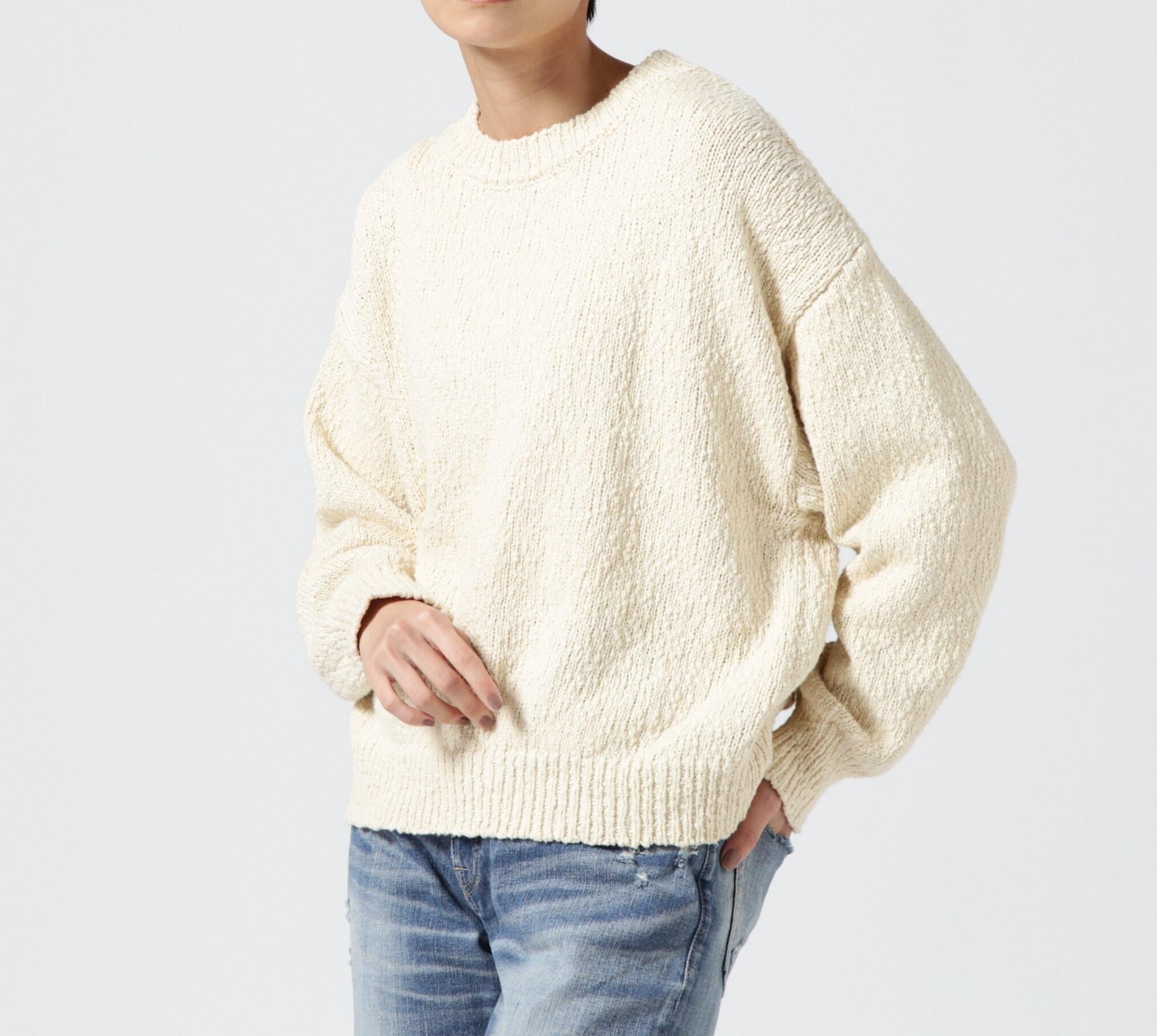 Munich（ミューニック）コットンスラブニットクルーネックプルオーバー/MN231K04 アイボリー2