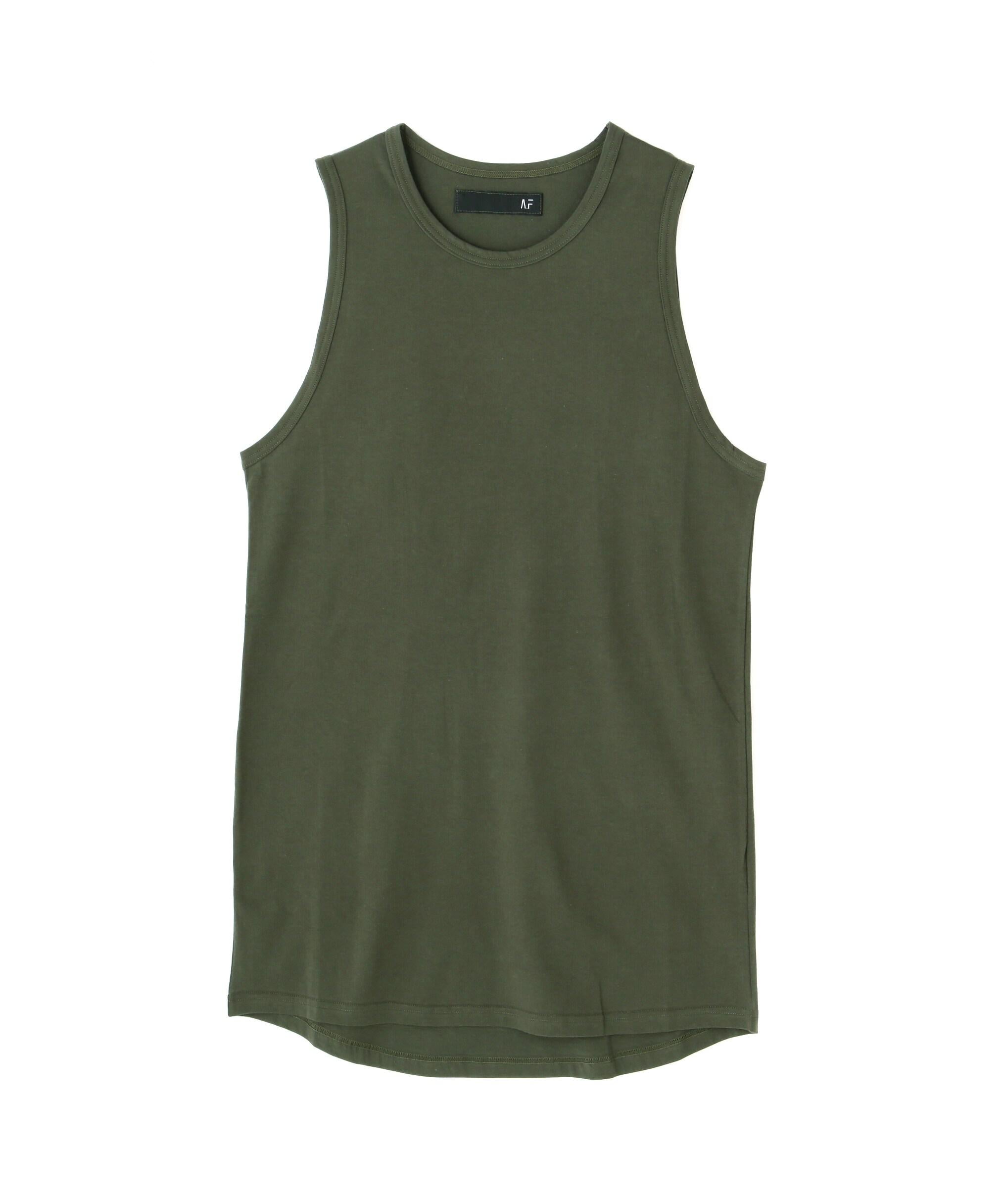 A.F A>TEFACT/エーエフ・アーティファクト/別注 Long Tank Top カーキ