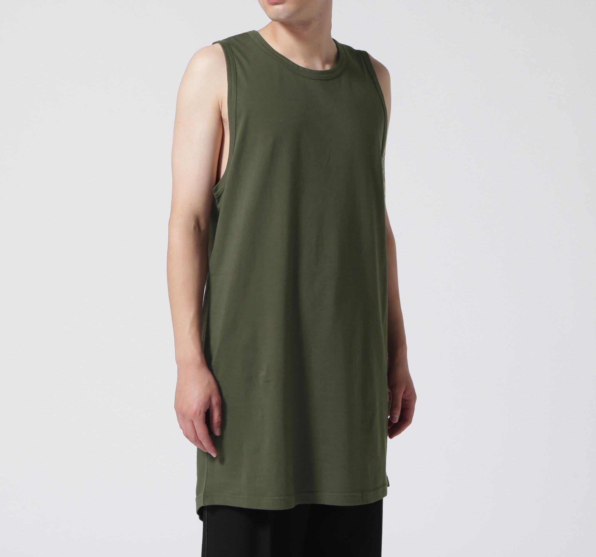 A.F A>TEFACT/エーエフ・アーティファクト/別注 Long Tank Top カーキ