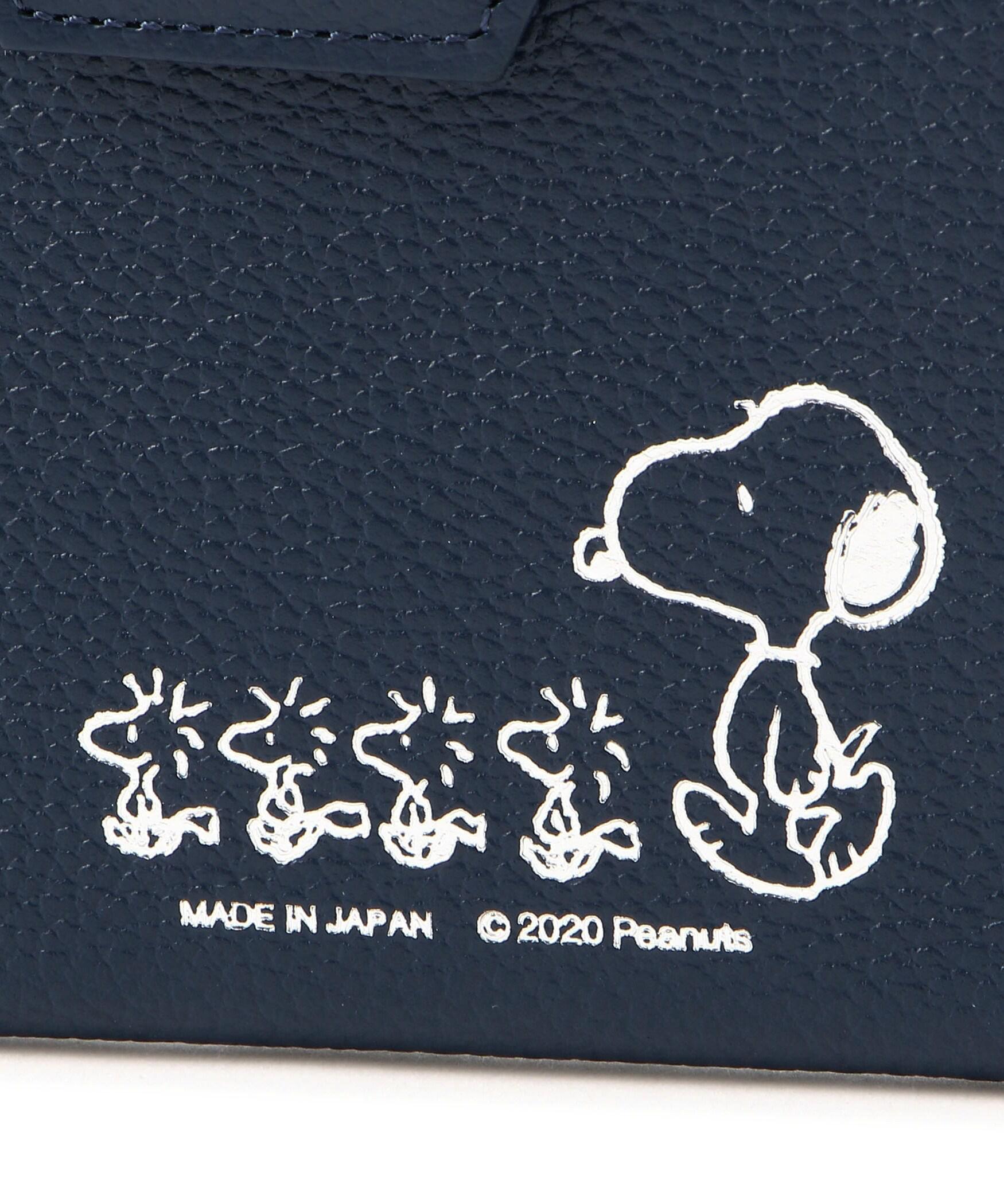 PEANUTS /スヌーピー/マスクホルダー付IDケース ネイビー