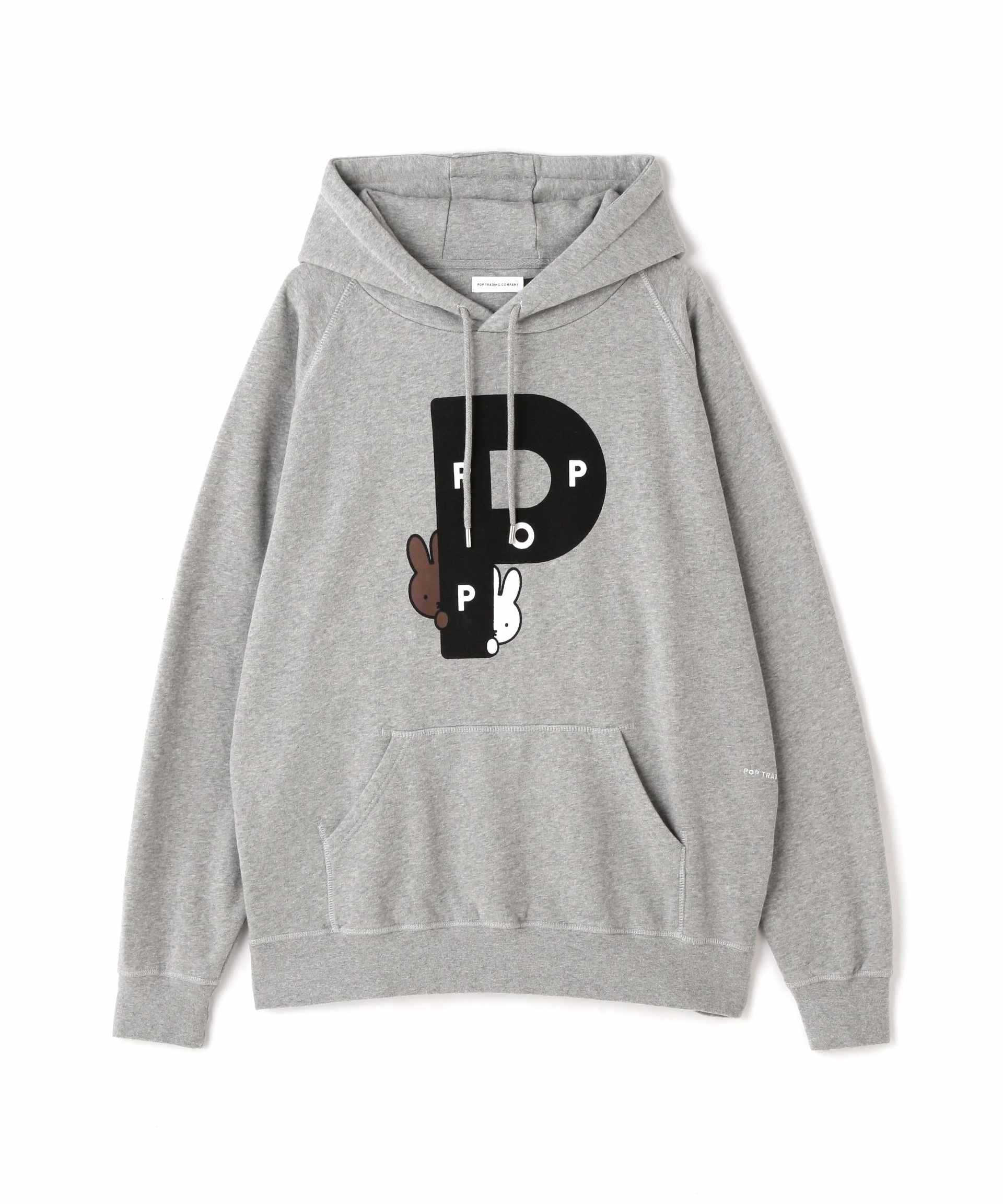 POP T>ADING COMPANY/Pop & Miffy Rig P Hooded Sweat グレー