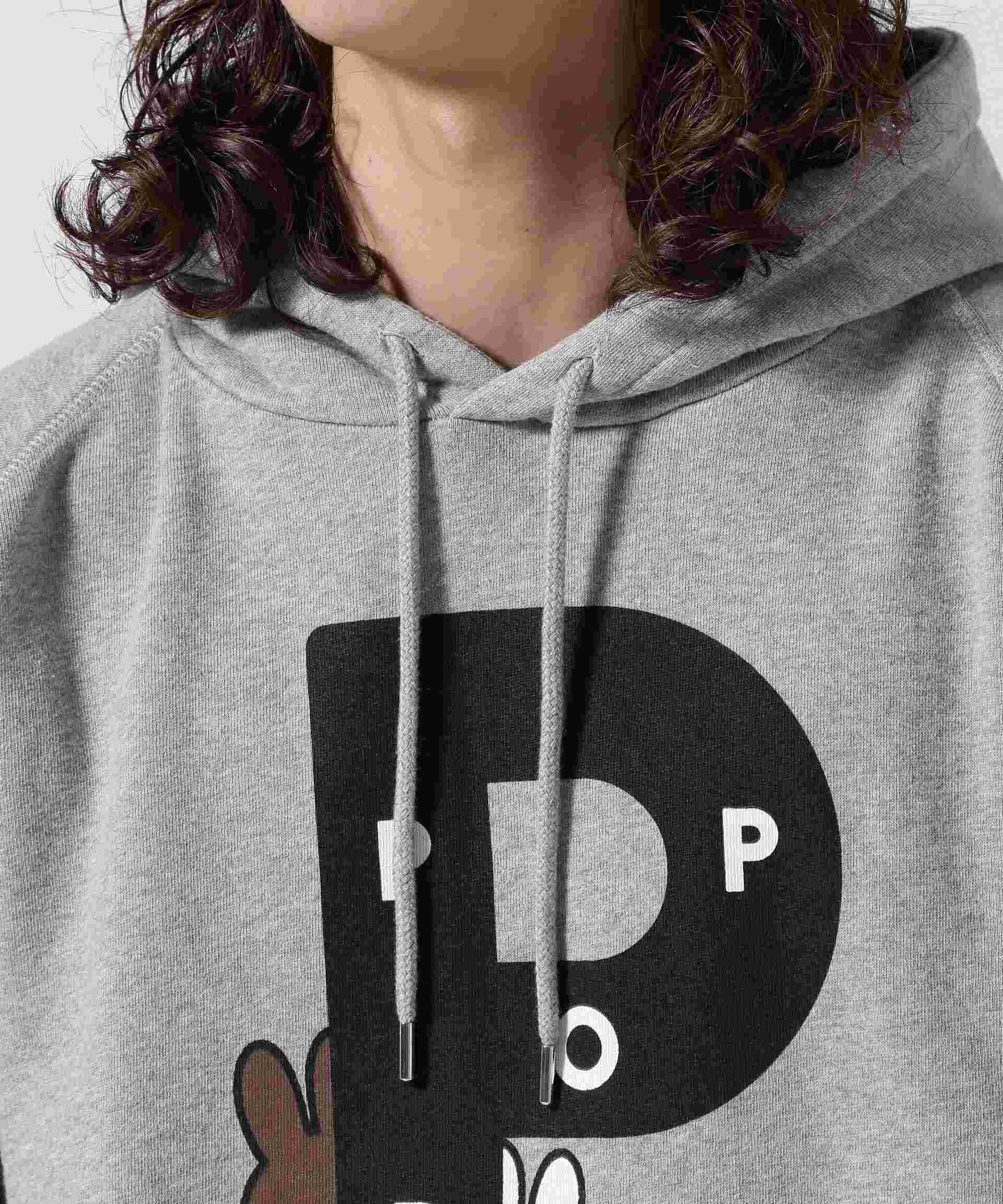POP T>ADING COMPANY/Pop & Miffy Rig P Hooded Sweat グレー