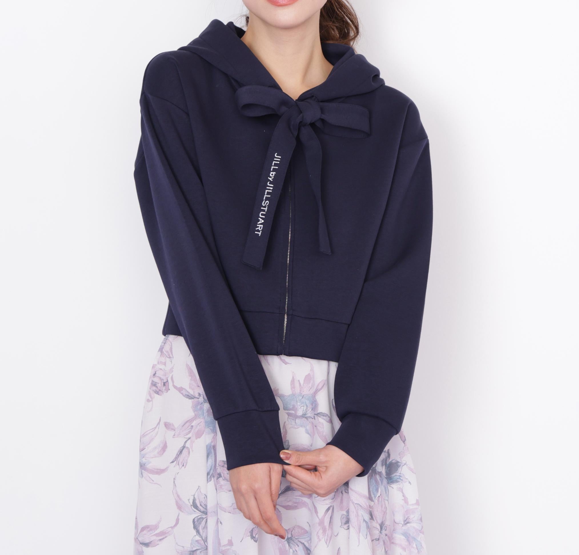 ビッグリボンパーカー ネイビー