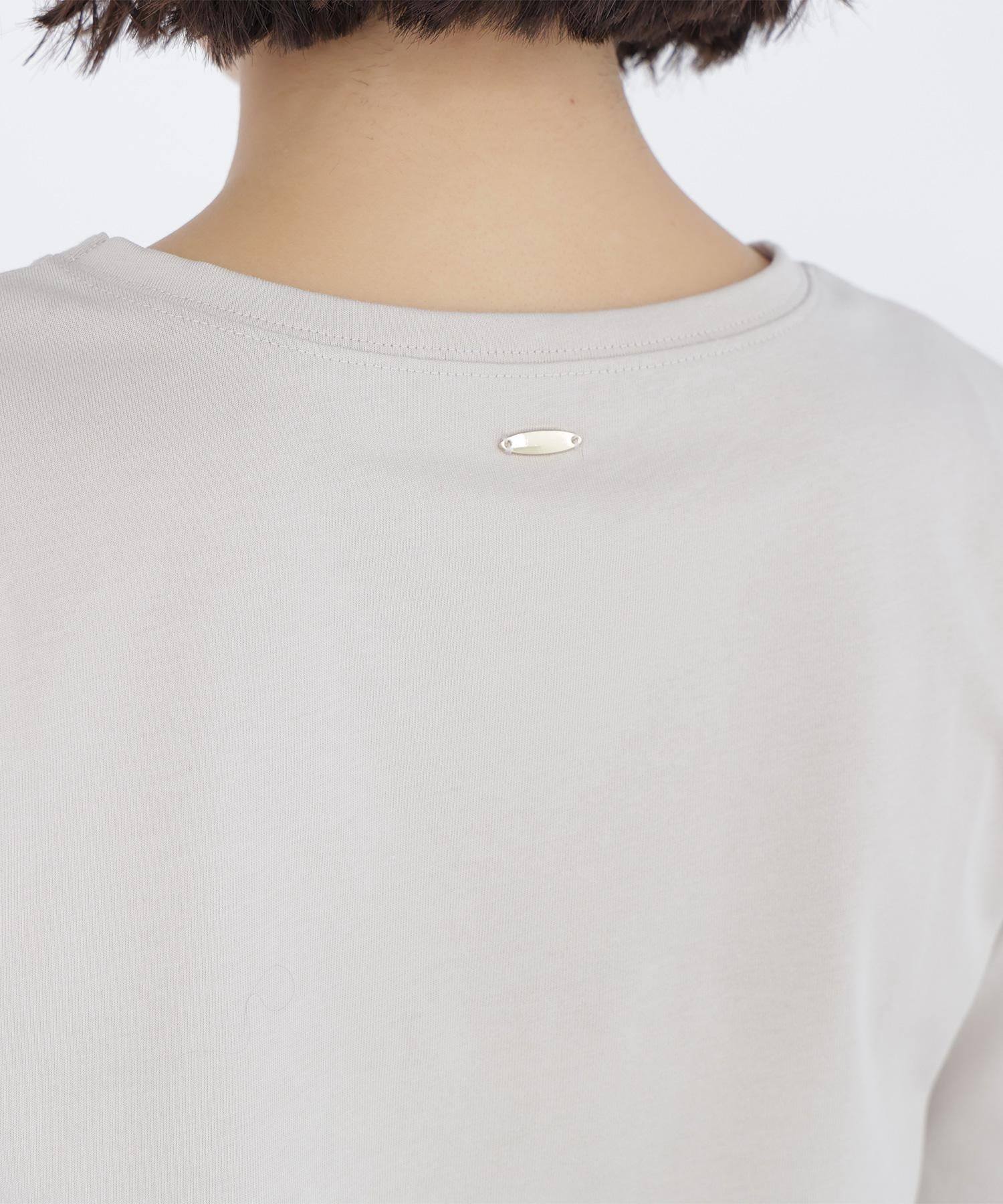 メッセージロゴTシャツ ベージュ