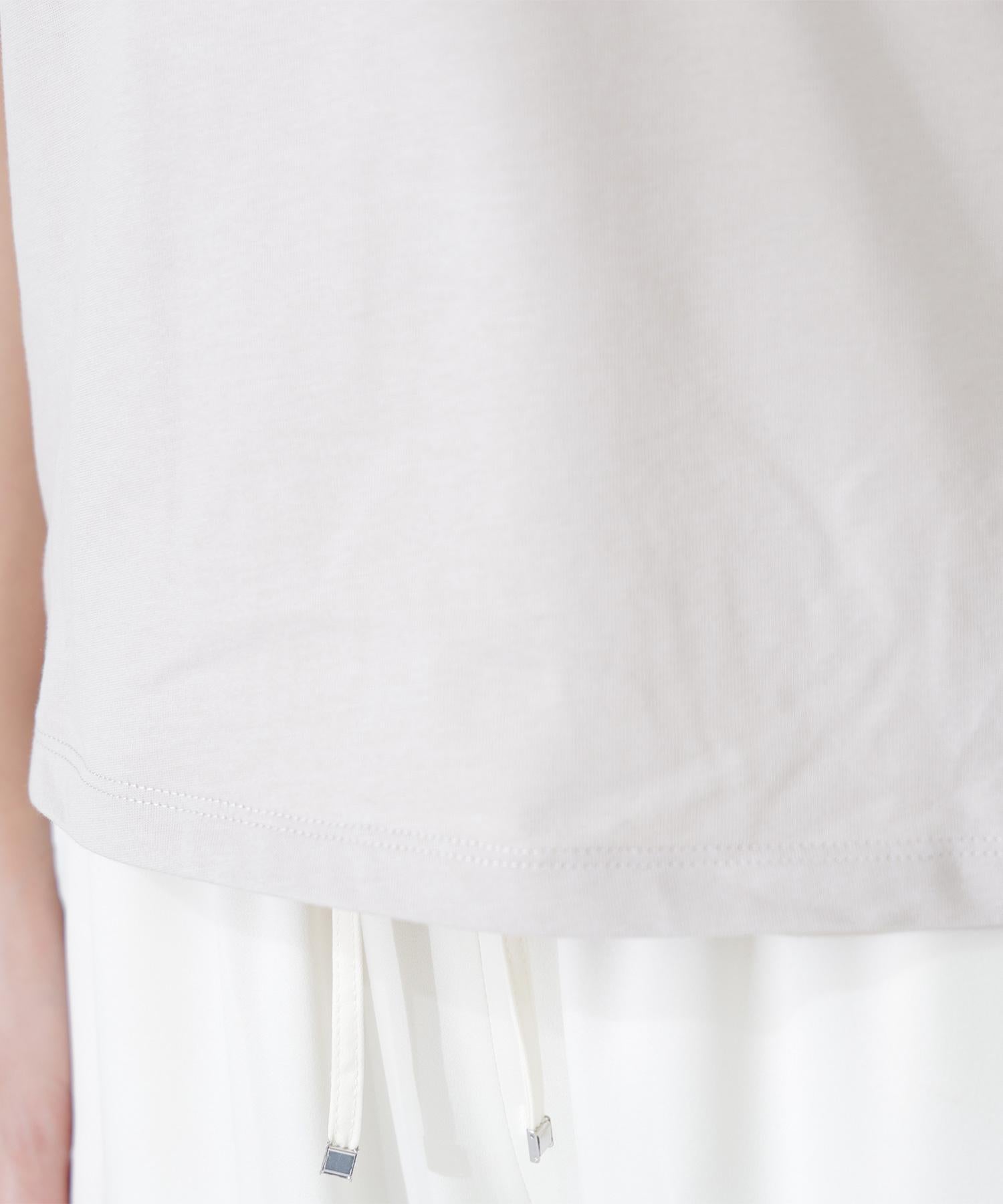 メッセージロゴTシャツ ベージュ