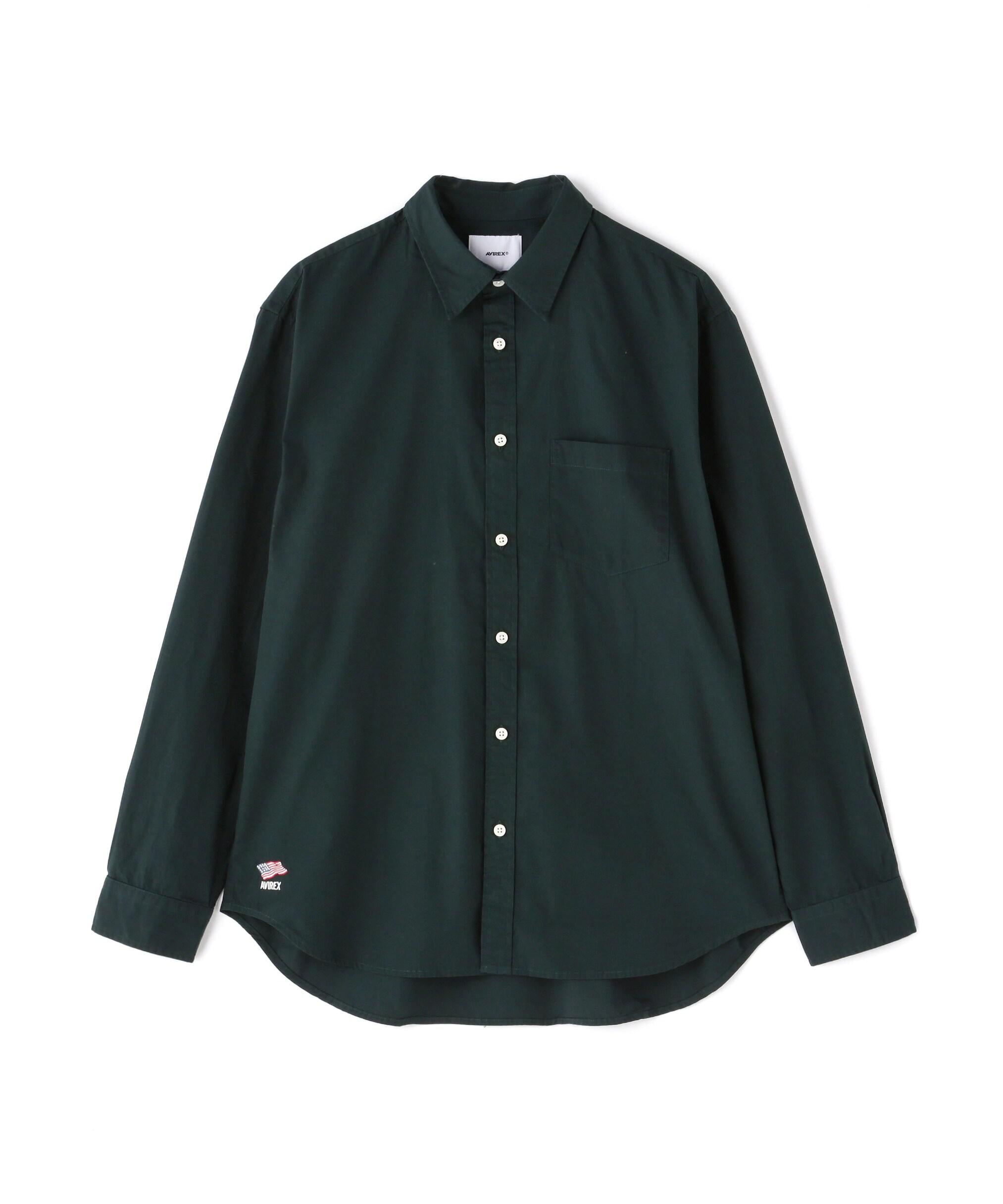 RASIC R>OAD L/S SHI>T / ベーシック ブロード 長袖 シャツ グリーン