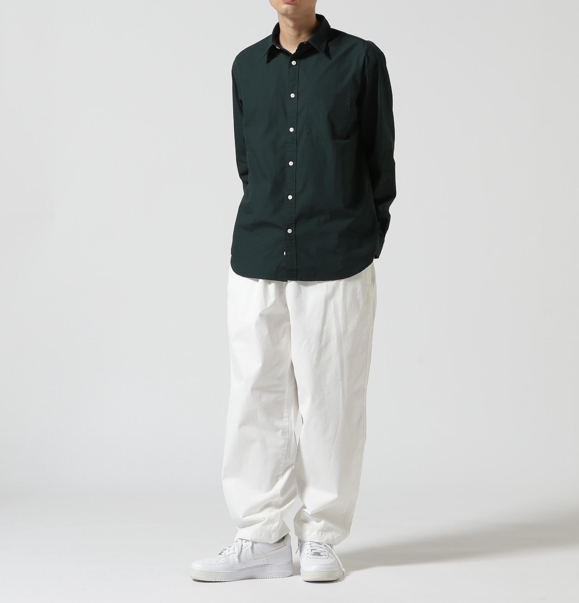 RASIC R>OAD L/S SHI>T / ベーシック ブロード 長袖 シャツ グリーン