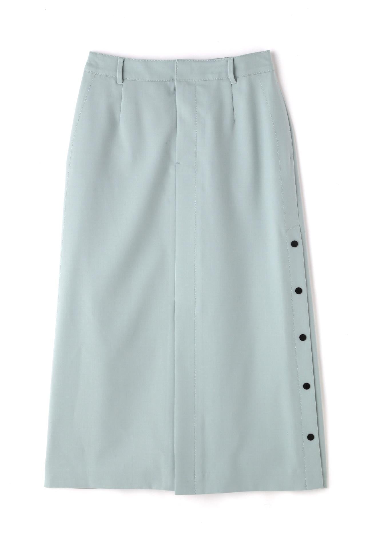 ≪aive 5e≫サイドボタンスカート ライトグリーン