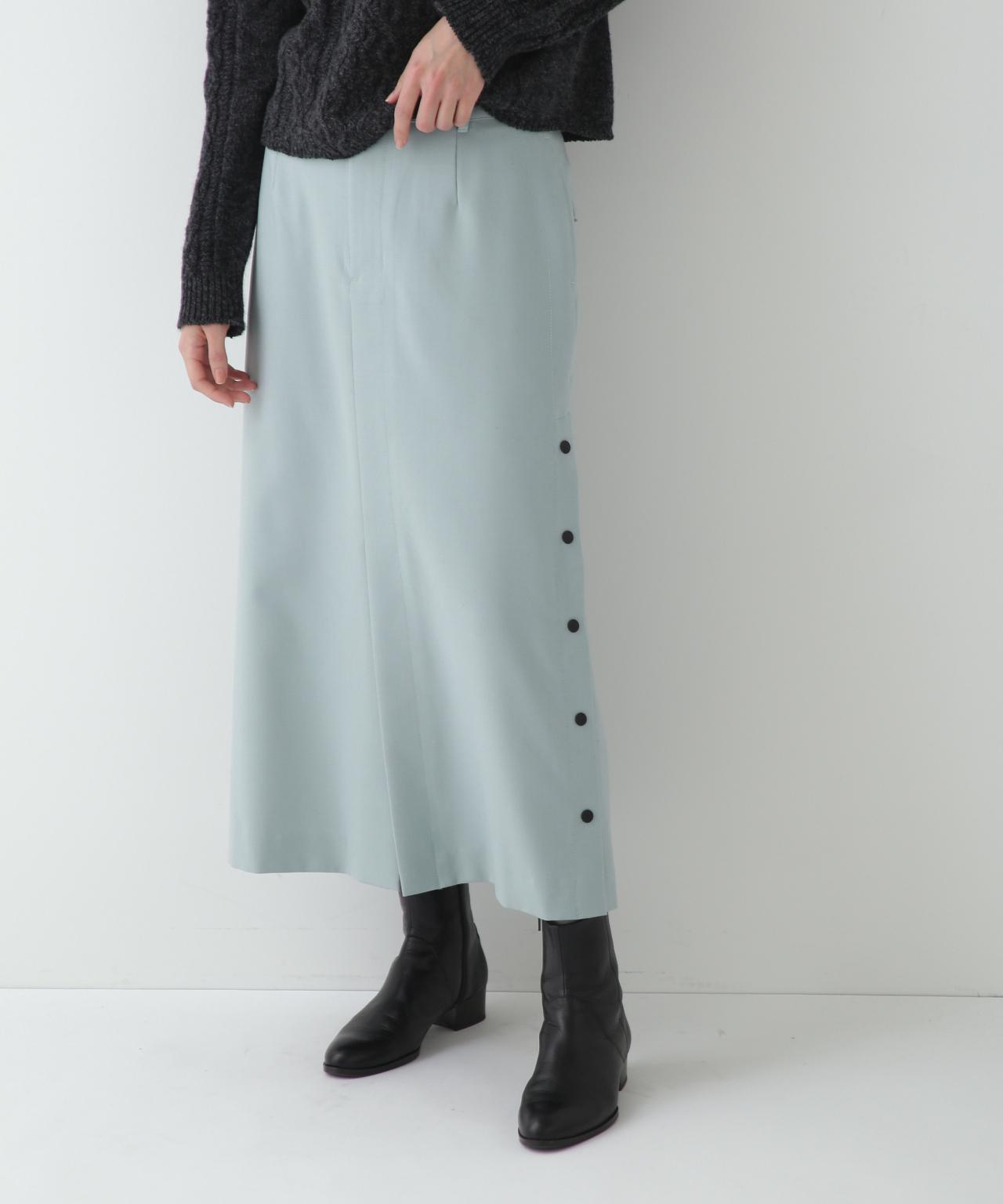 ≪arrive 5e≫サイドボタンスカート ライトグリーン