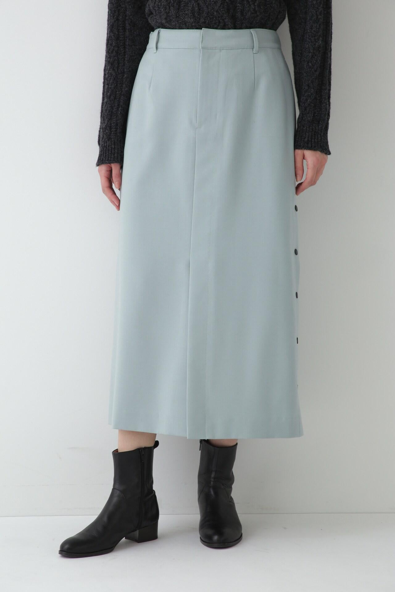 ≪aive 5e≫サイドボタンスカート ライトグリーン