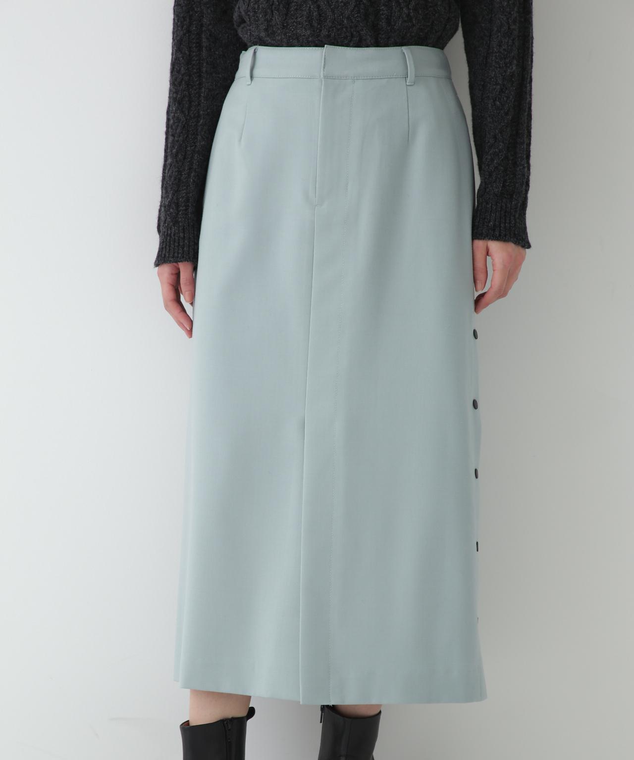 ≪arrive 5e≫サイドボタンスカート ライトグリーン