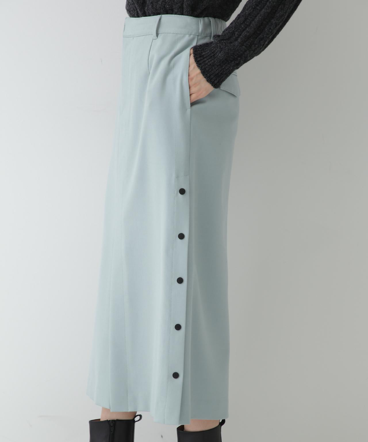 ≪arrive 5e≫サイドボタンスカート ライトグリーン