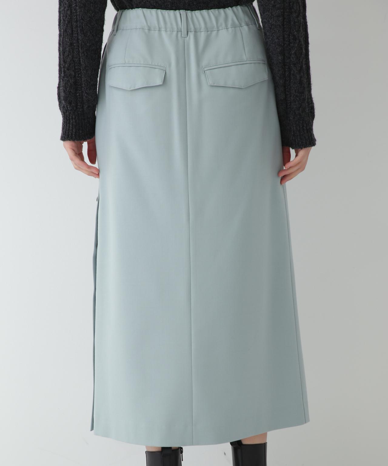≪arrive 5e≫サイドボタンスカート ライトグリーン