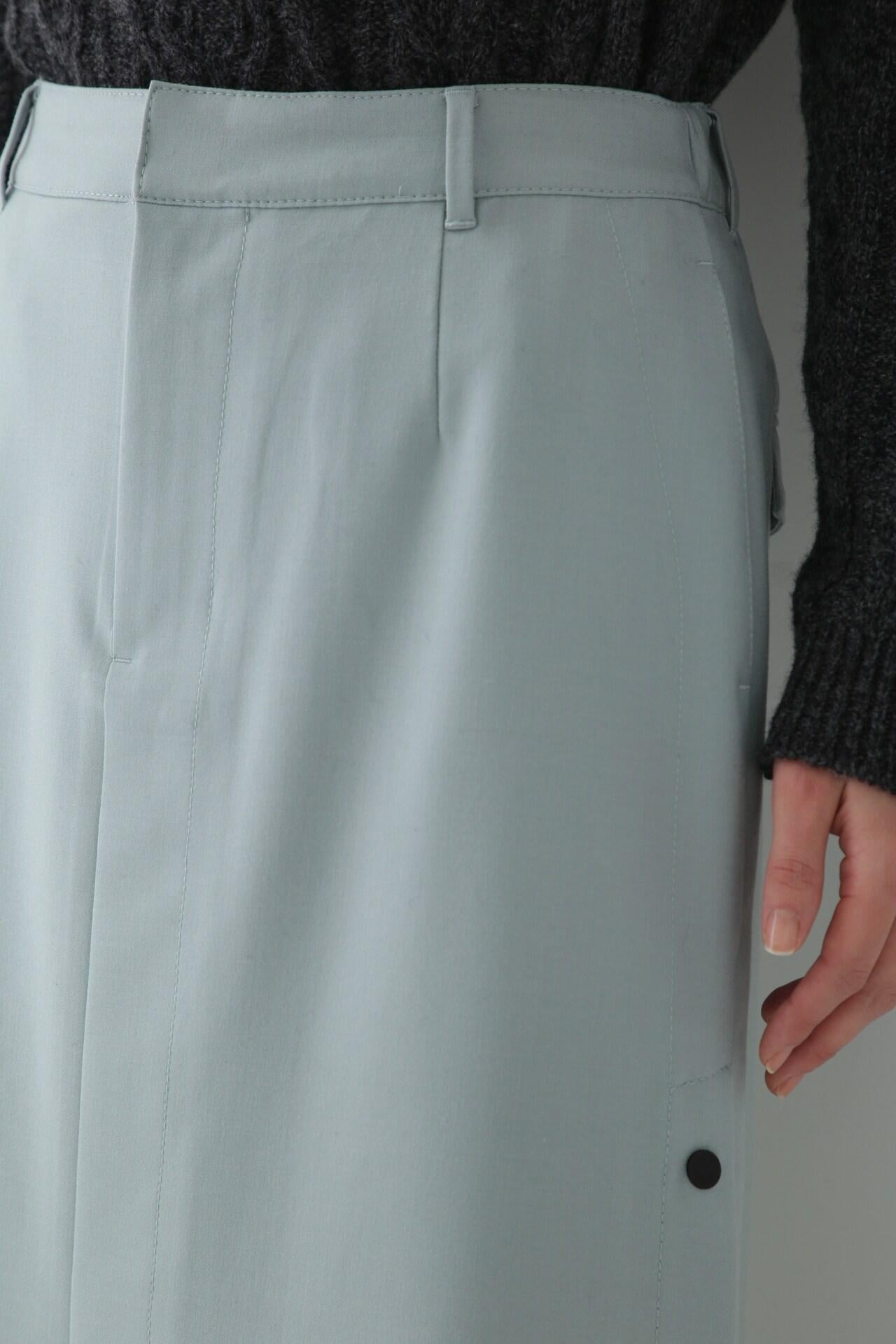 ≪aive 5e≫サイドボタンスカート ライトグリーン