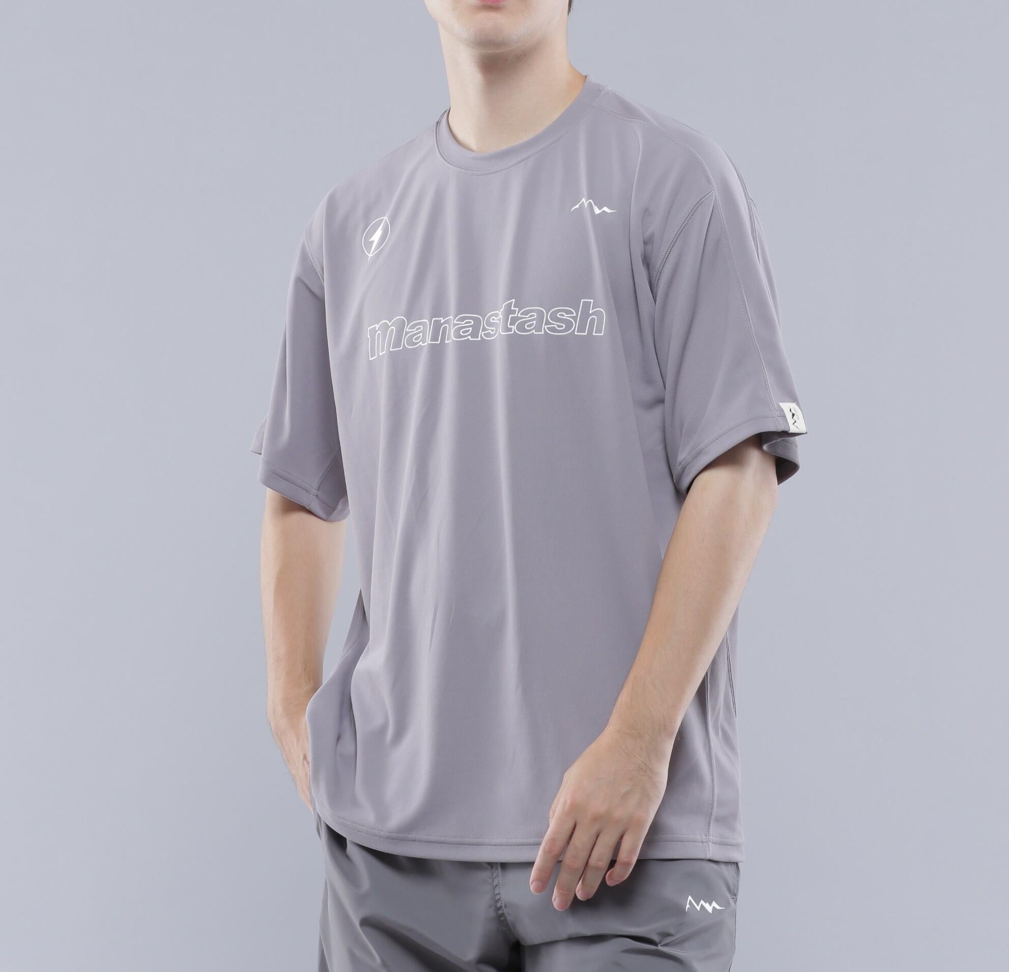 MANASTASH/マナスタッシュ/TECH TEE/テックTシャツ グレー