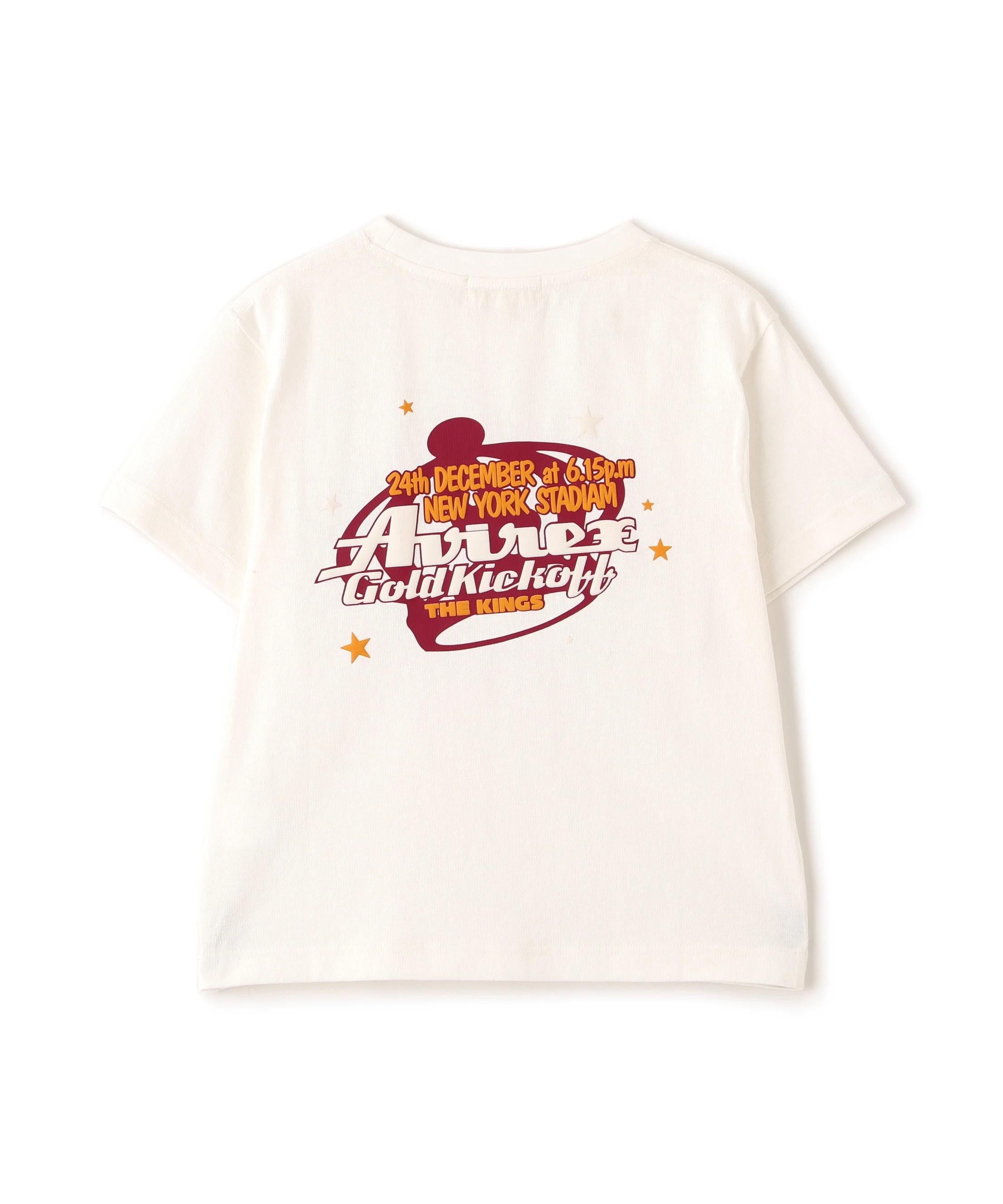 GOLD KICKOFF PUFF PRINT T-SHIRT ホワイト