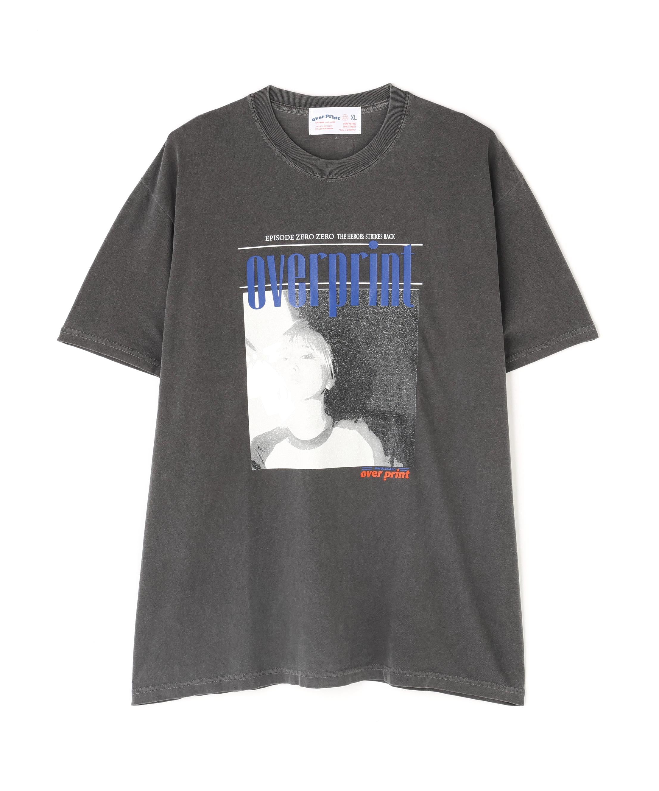 ovepint/オーバープリント/CINEMATIZE TEE R チャコール