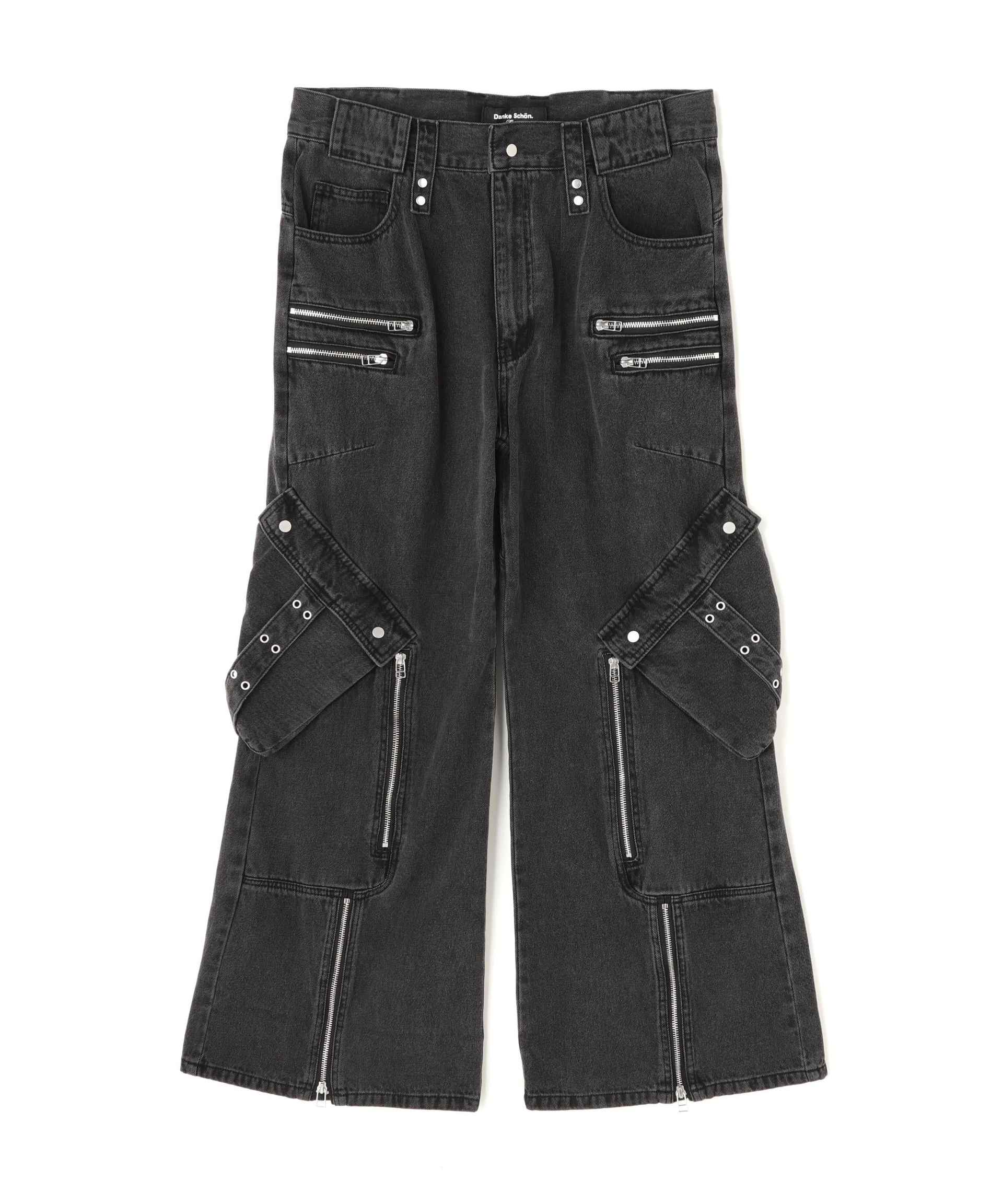 パンツ DankeSchon/TCBLACK FLARE CARGO PANTS DankeSchon/ダンケシェーン/TCBLACK FLARE CARGO PANTS | L.H.P