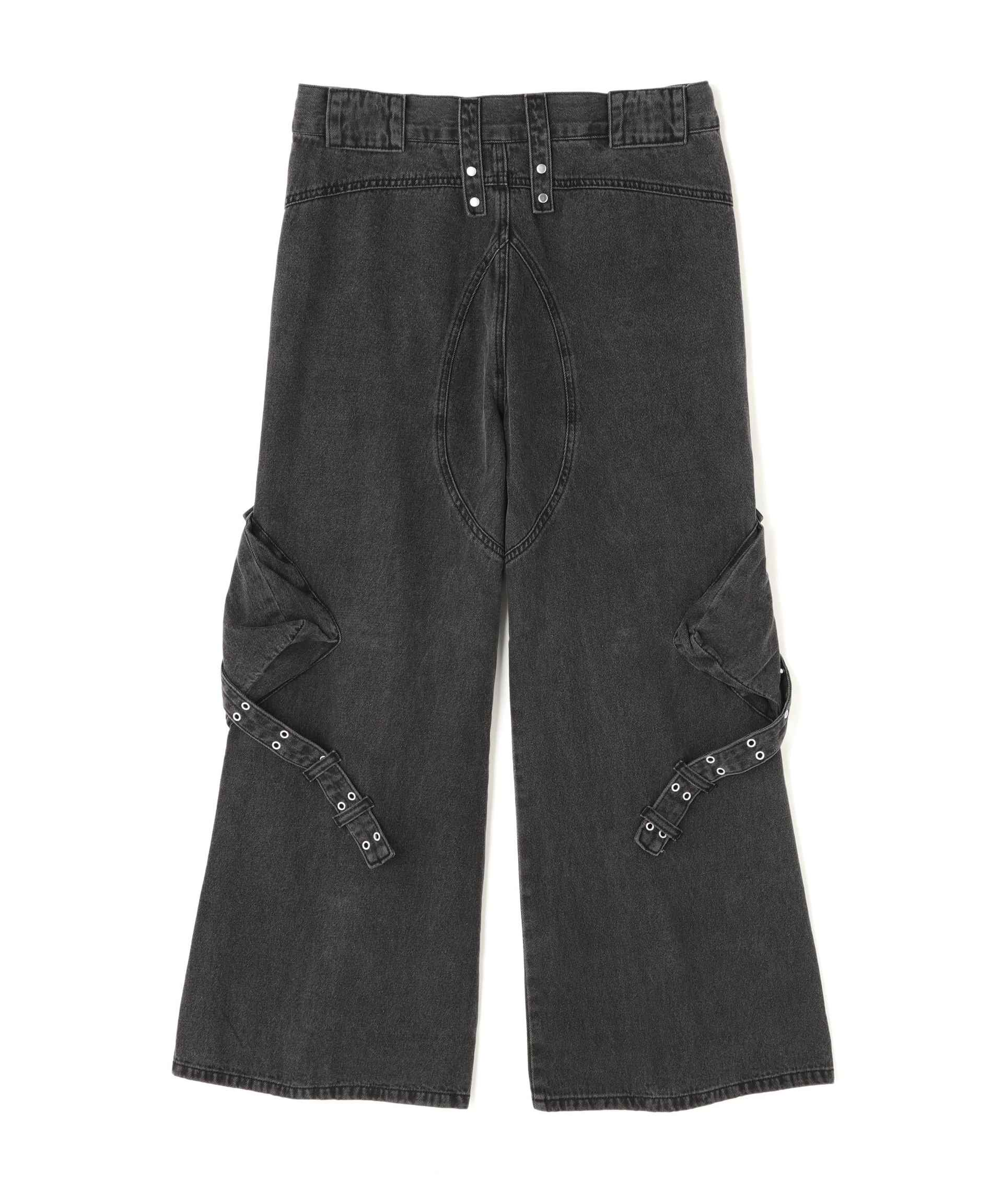 DankeSchon/Danke Schön/11oz D ZIP POCKET FLARE CARGO PANTS