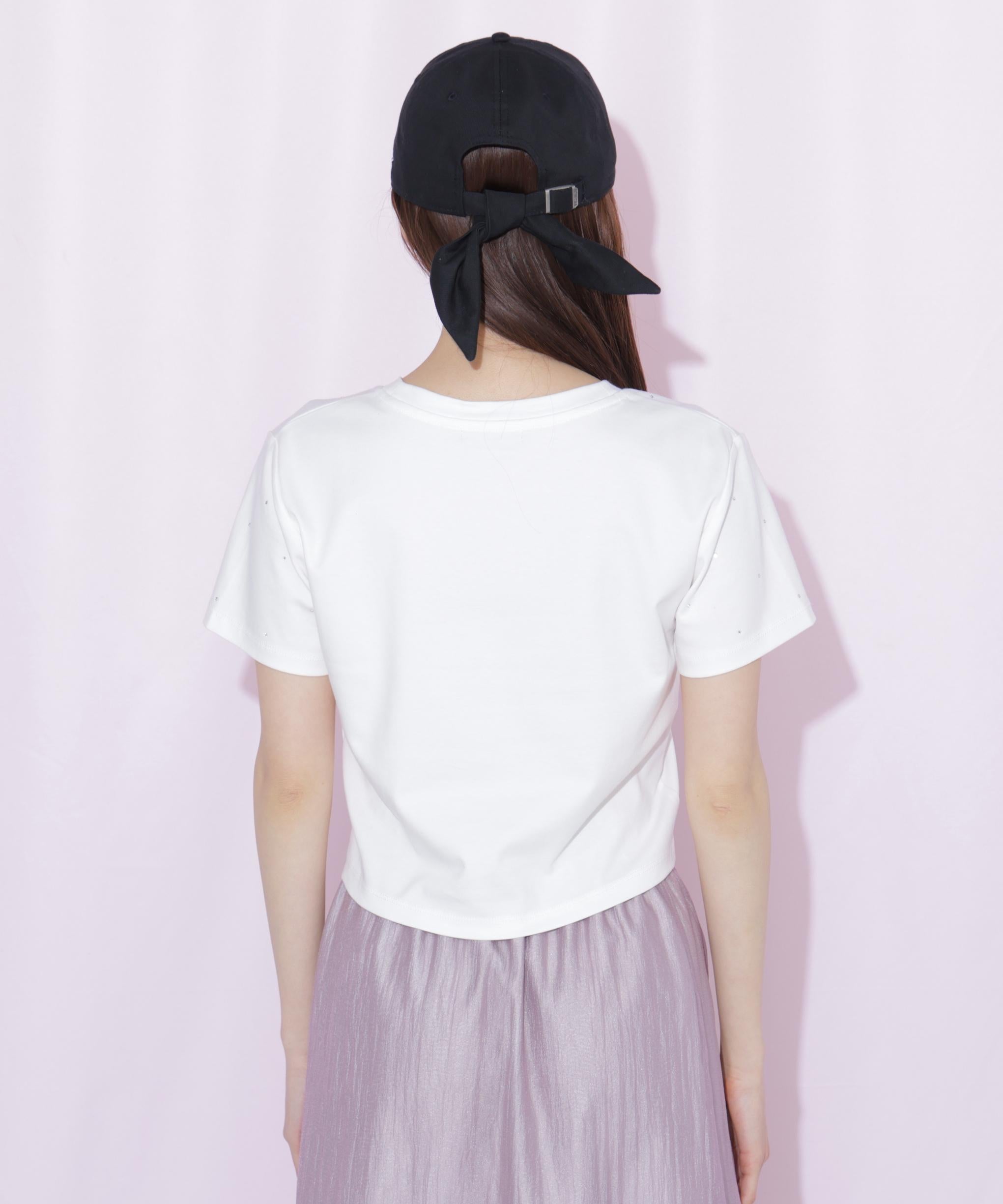 ストーンドットロゴTシャツ ホワイト