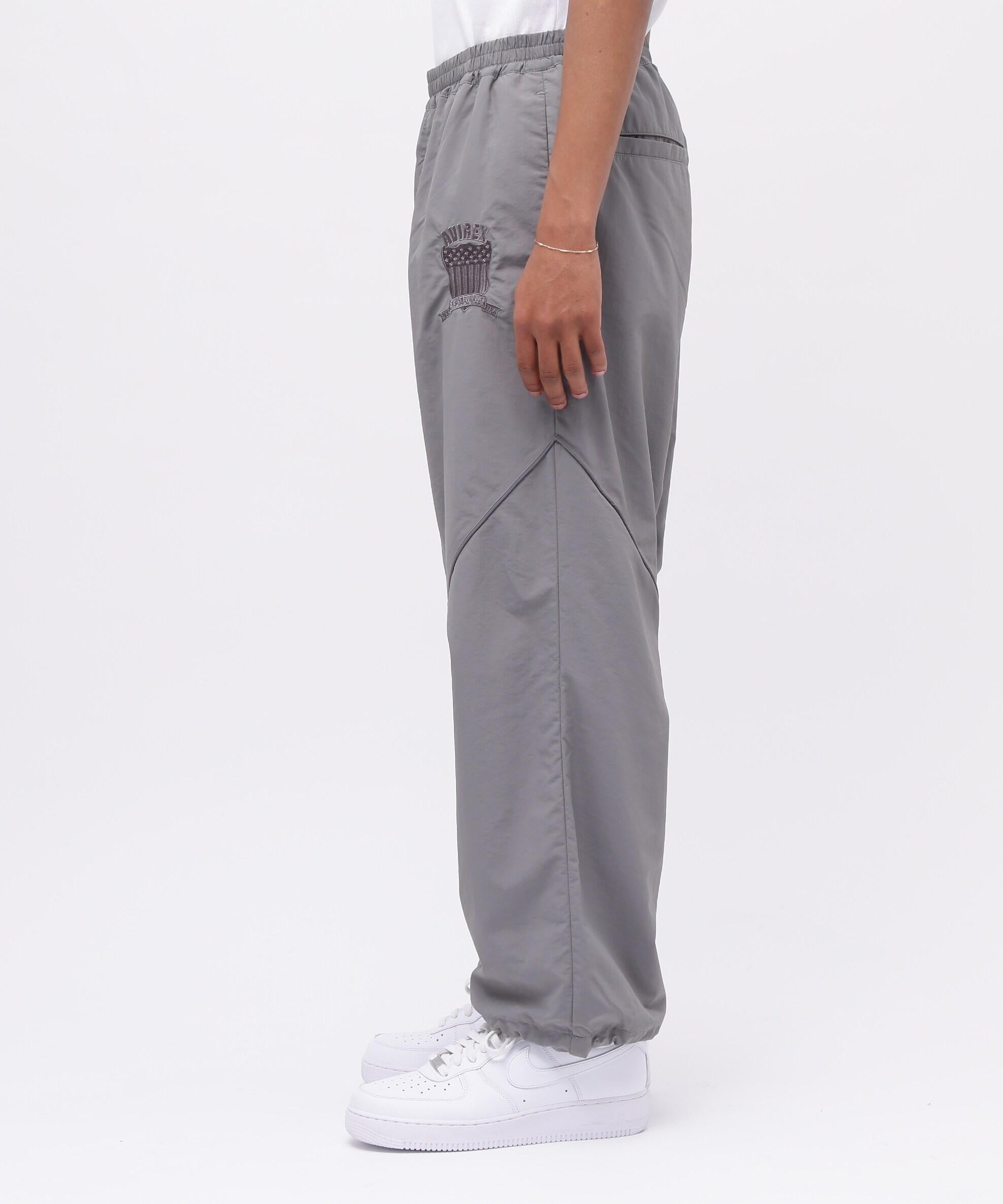 NYLON PIPING PANTS / ナイロン パイピング パンツ / AVI>EX / アヴィレックス チャコール