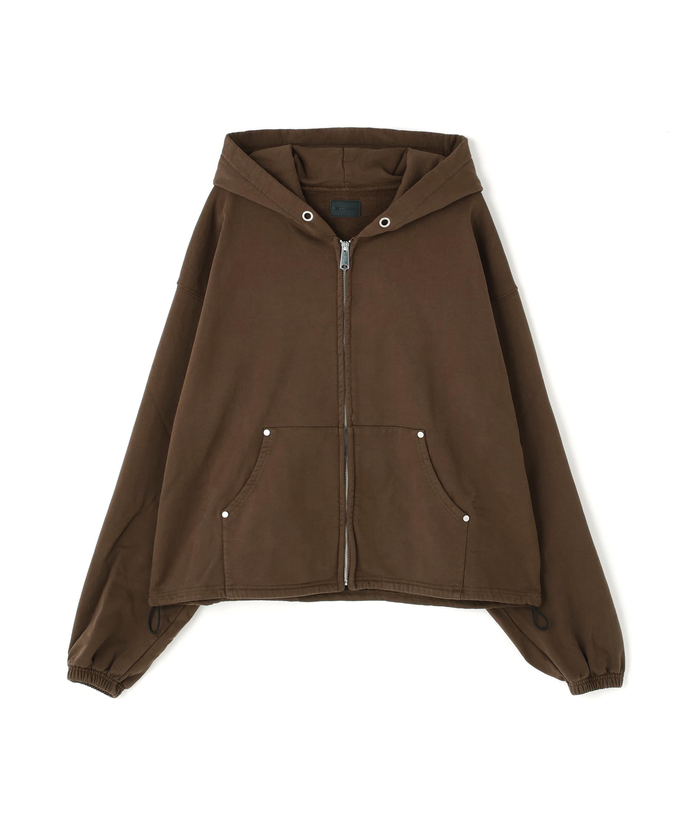 DankeSchon/ダンケシェーン/480HW SWEAT ZIP HOODIE ブラウン
