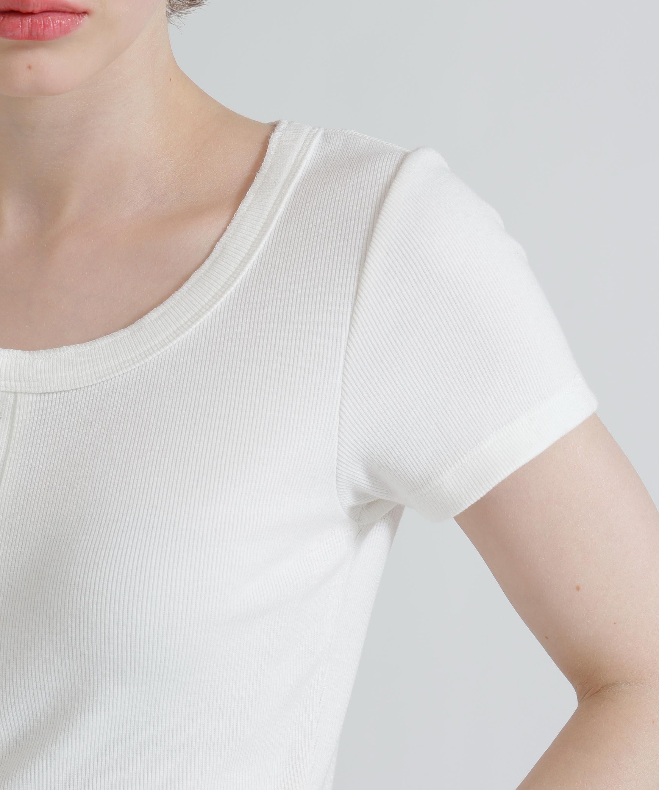 《直営店限定》S/S AC RIB HENLY T-SHIRT オフホワイト3