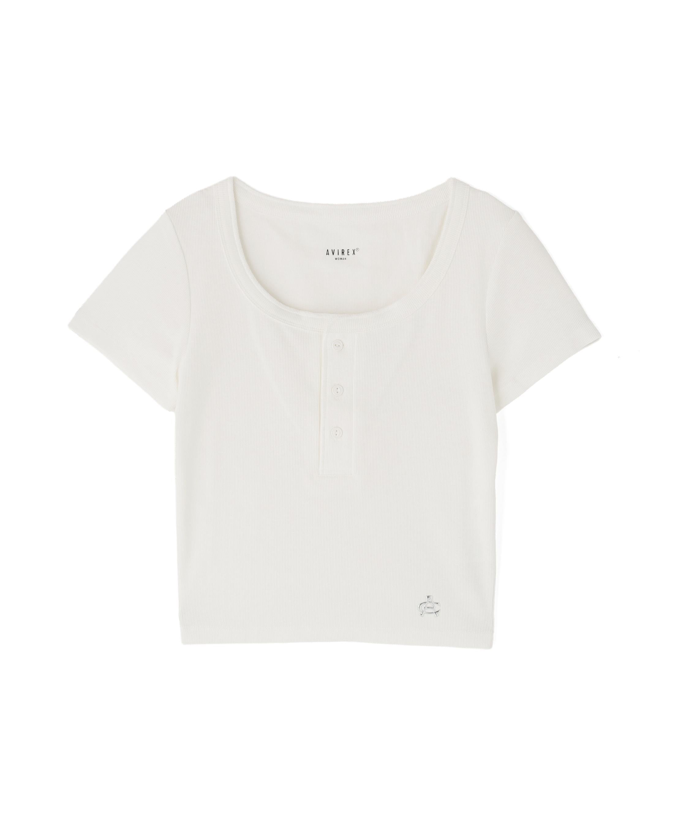 《直営店限定》S/S AC RIB HENLY T-SHIRT オフホワイト3